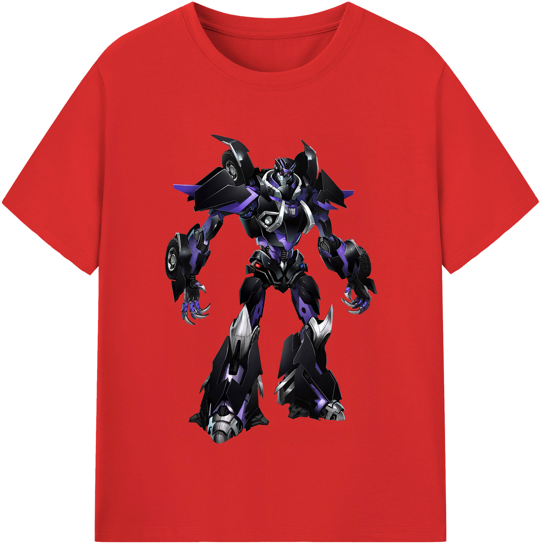 （画像用） Transformers トランスフォーマー レディースカジュアルプリントTシャツ（綿100％）