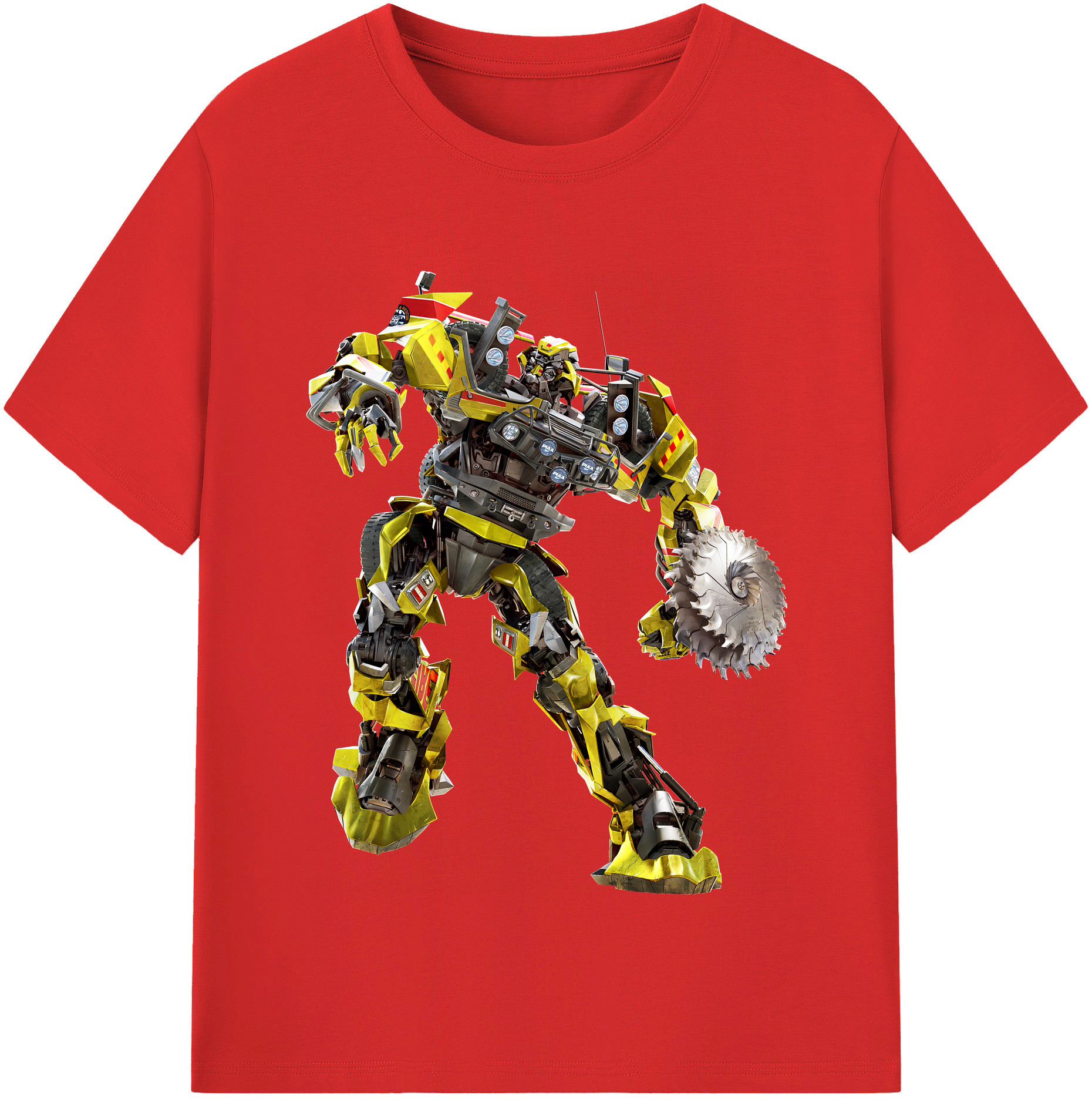 （画像用） Transformers トランスフォーマー レディースカジュアルプリントTシャツ（綿100％）