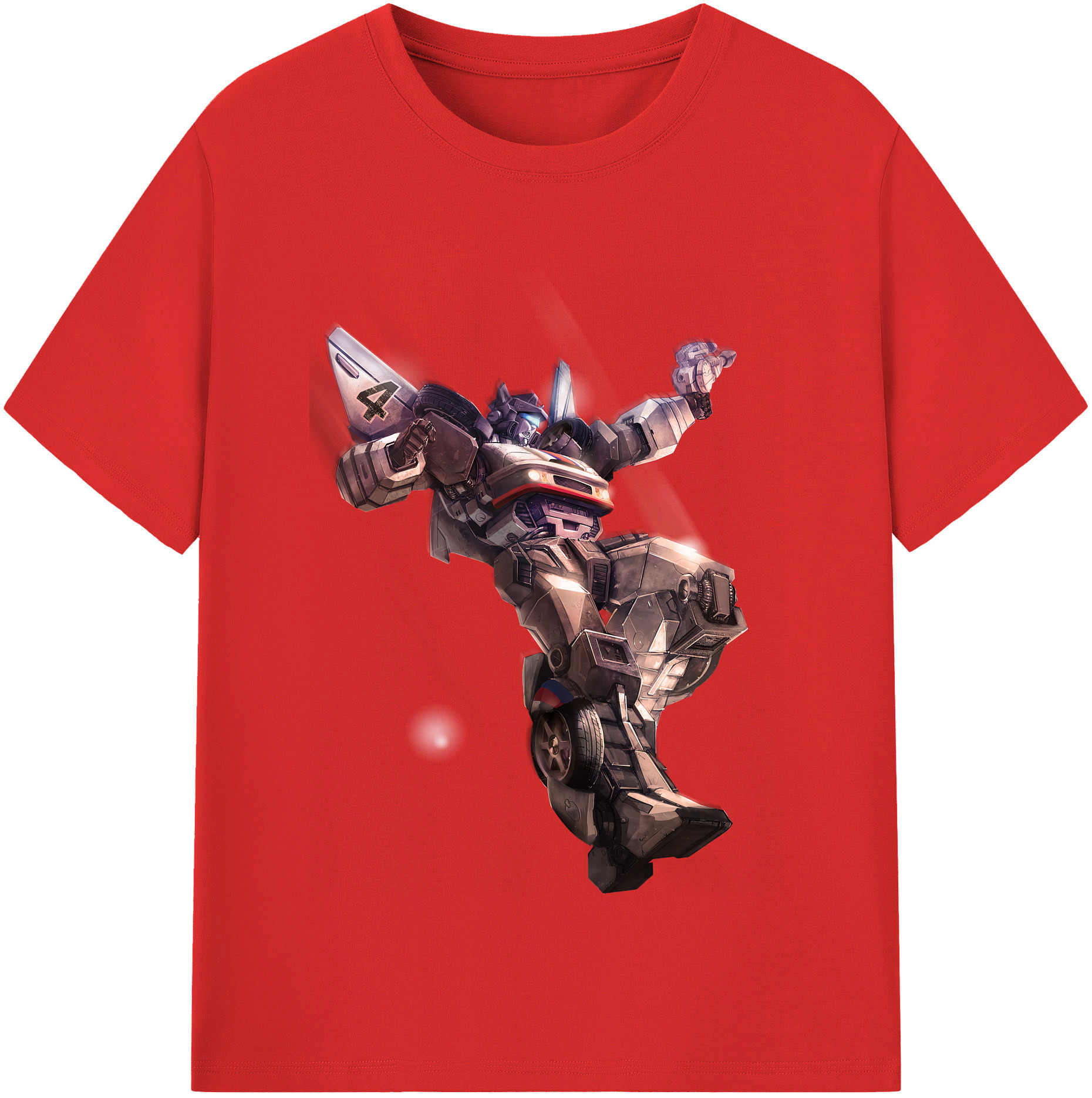 （画像用） Transformers トランスフォーマー レディースカジュアルプリントTシャツ（綿100％）