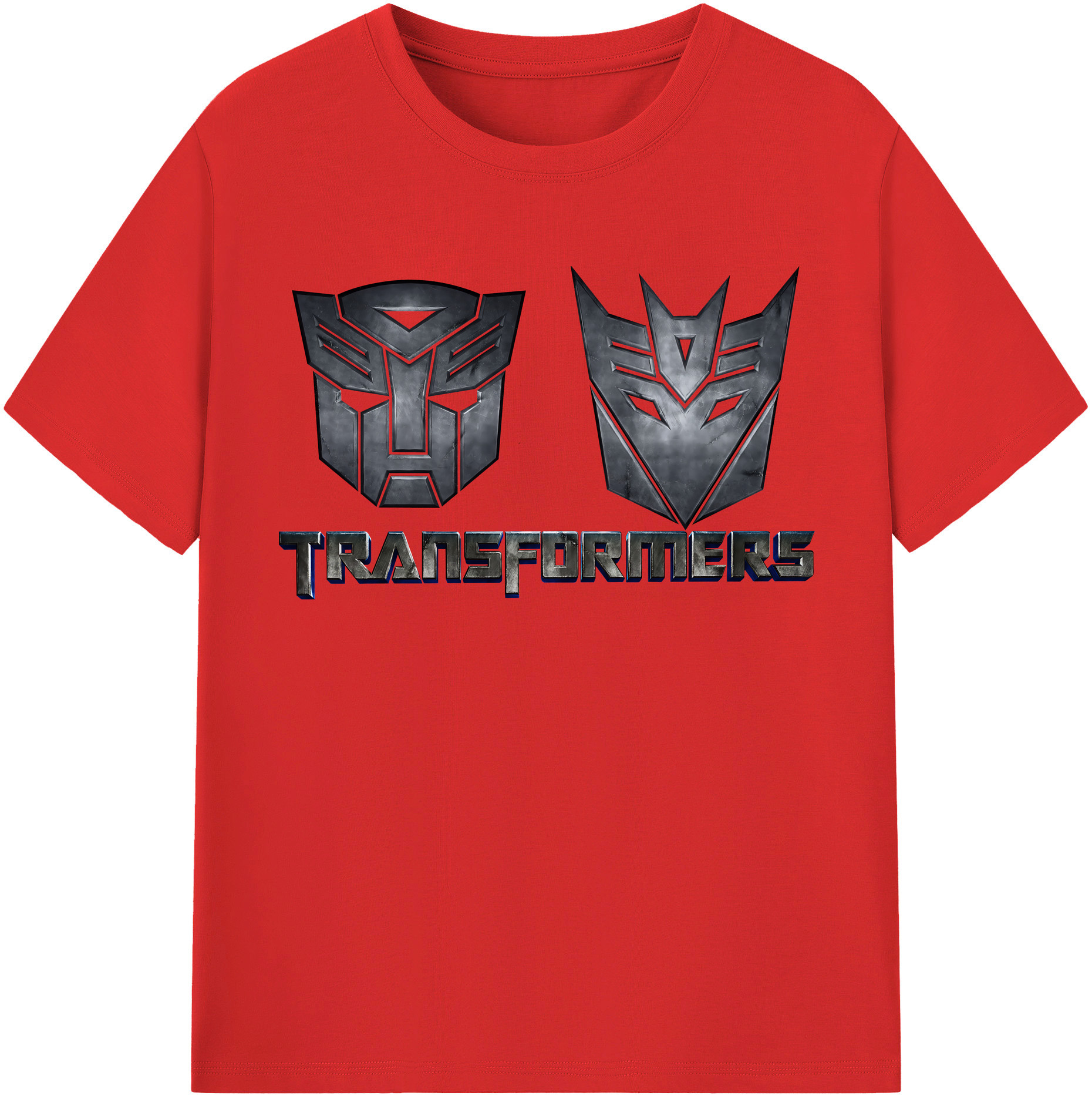（画像用） Transformers トランスフォーマー レディースカジュアルプリントTシャツ（綿100％）