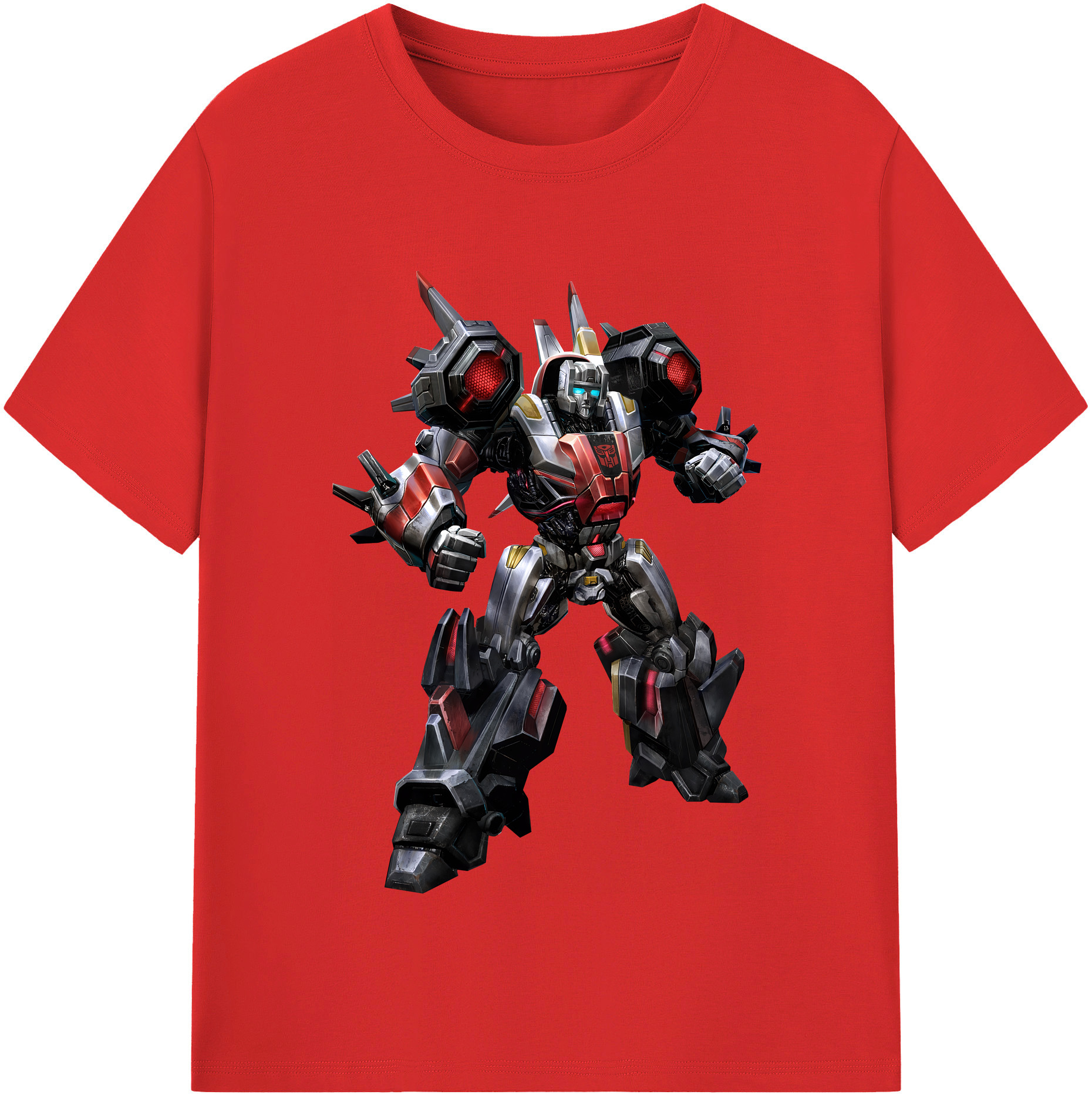 （画像用） Transformers トランスフォーマー レディースカジュアルプリントTシャツ（綿100％）