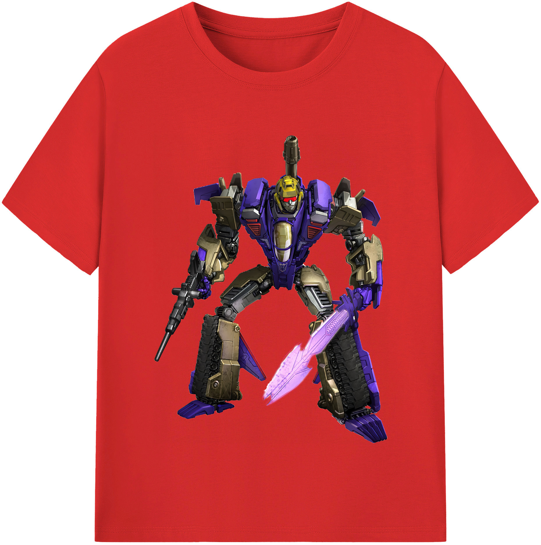 （画像用） Transformers トランスフォーマー レディースカジュアルプリントTシャツ（綿100％）