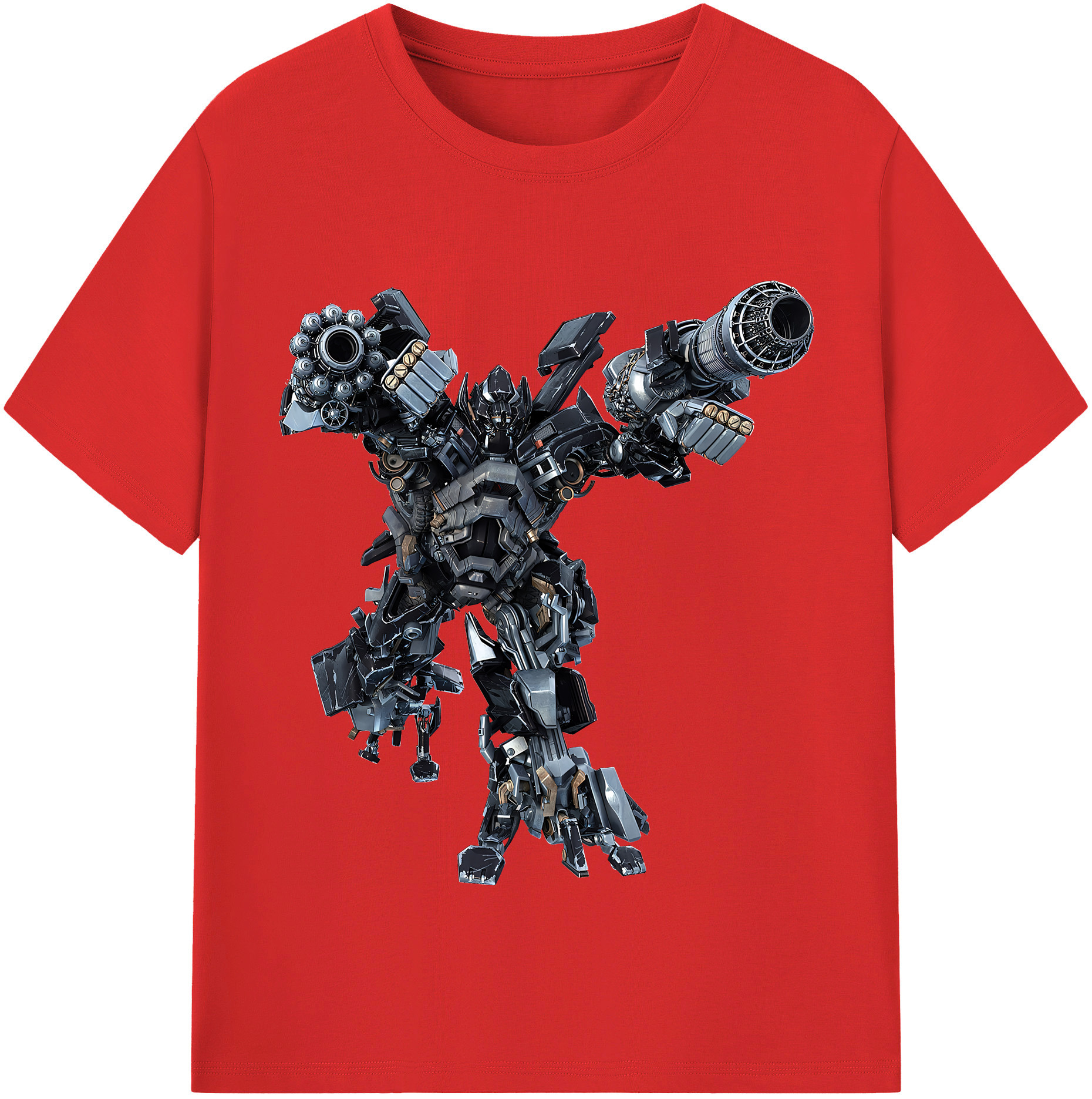 （画像用） Transformers トランスフォーマー レディースカジュアルプリントTシャツ（綿100％）