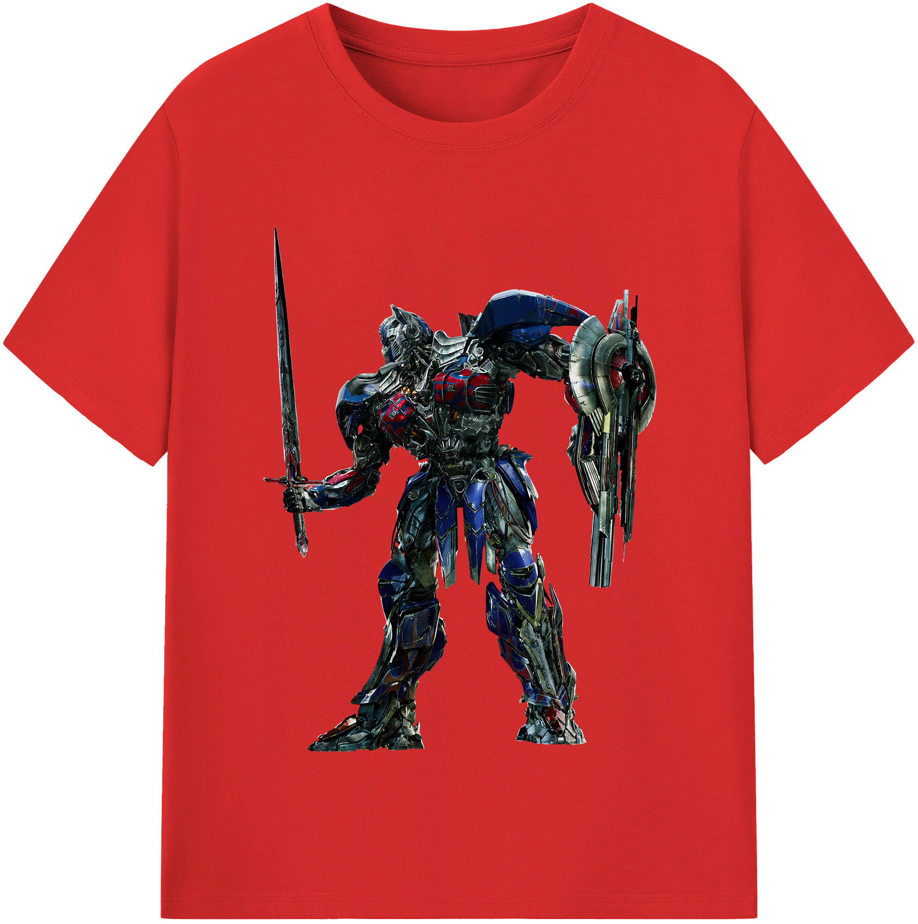 （画像用） Transformers トランスフォーマー レディースカジュアルプリントTシャツ（綿100％）