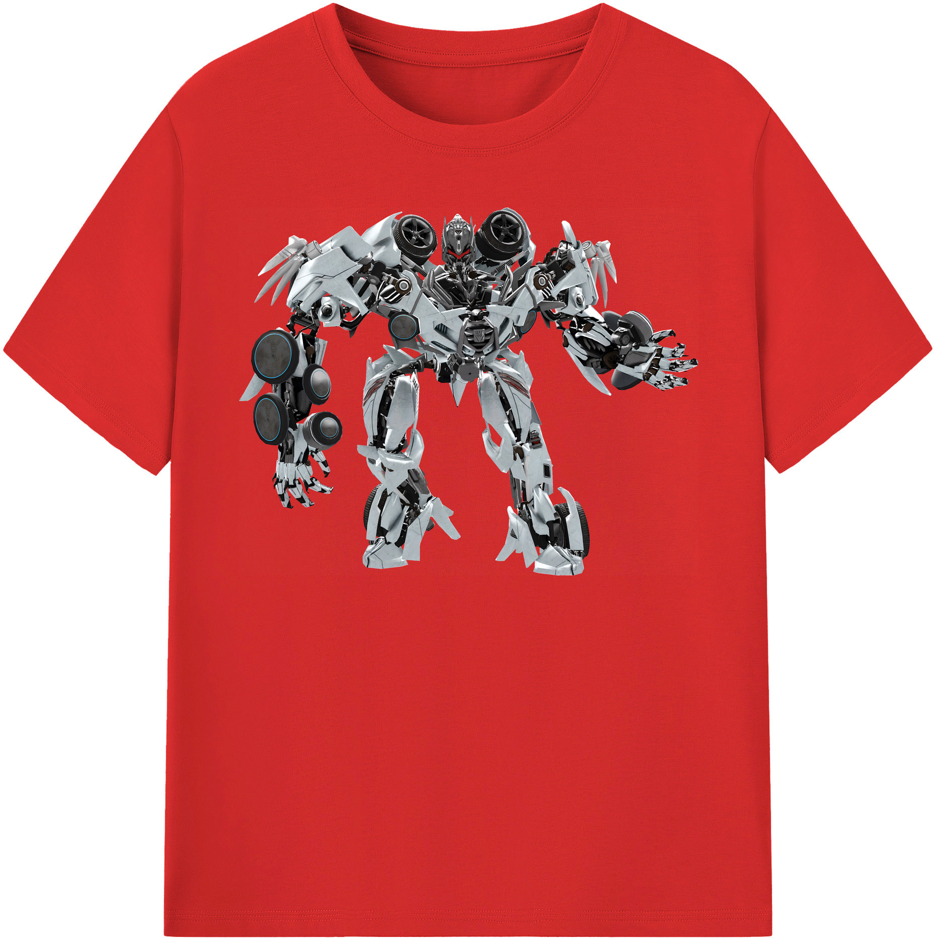 （画像用） Transformers トランスフォーマー レディースカジュアルプリントTシャツ（綿100％）