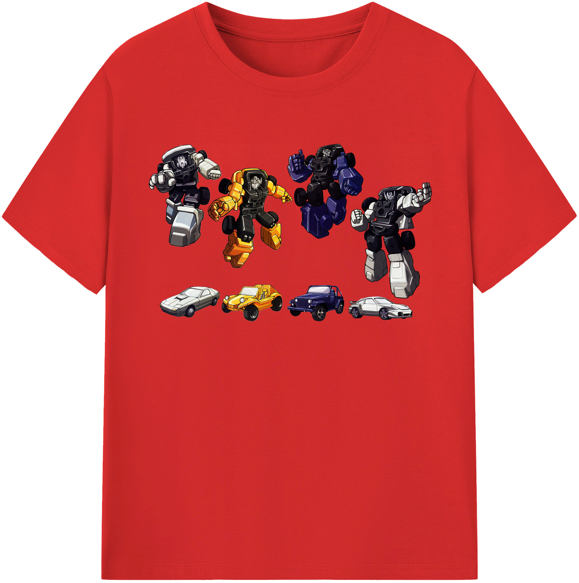 （画像用） Transformers トランスフォーマー レディースカジュアルプリントTシャツ（綿100％）