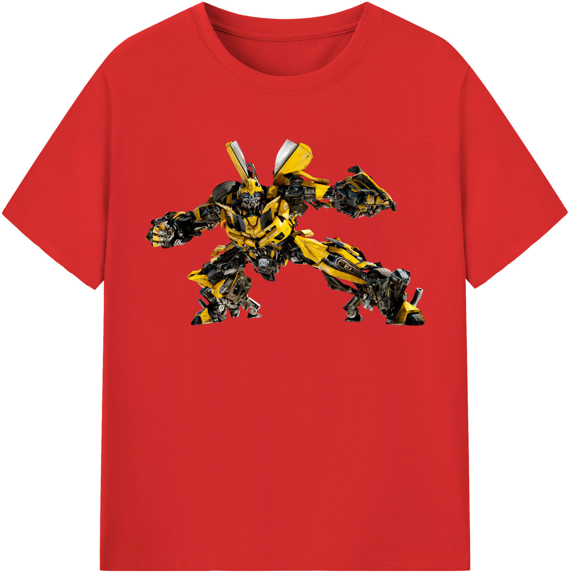 （画像用） Transformers トランスフォーマー レディースカジュアルプリントTシャツ（綿100％）