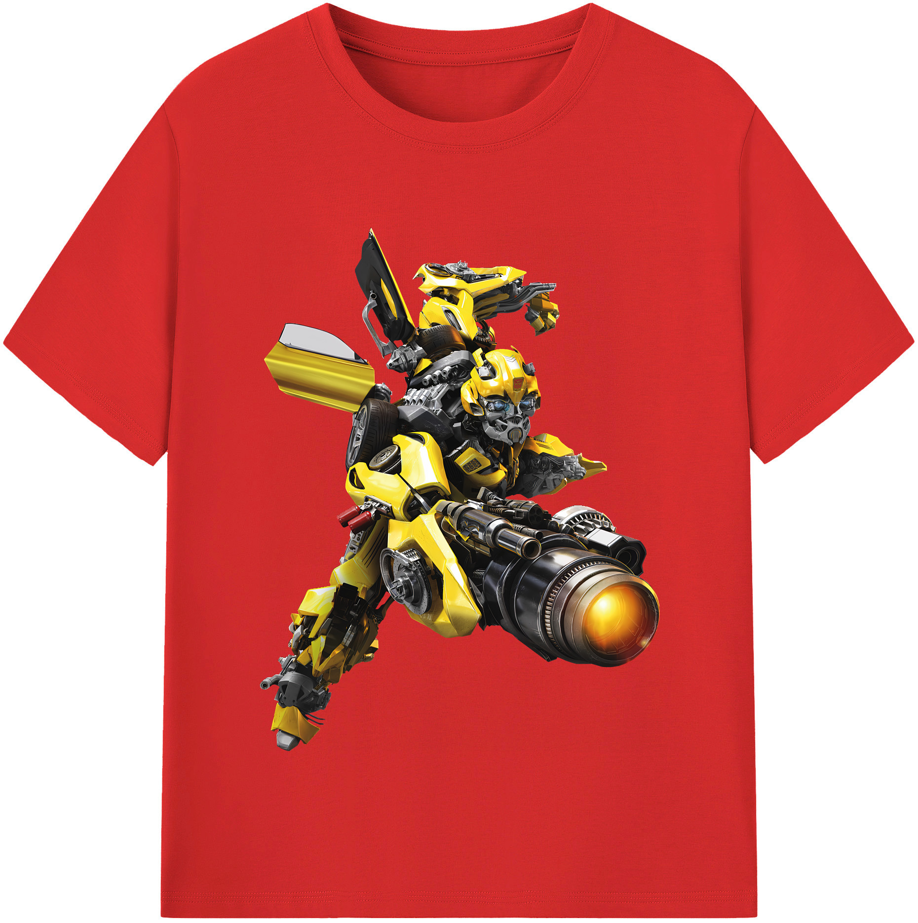 （画像用） Transformers トランスフォーマー レディースカジュアルプリントTシャツ（綿100％）