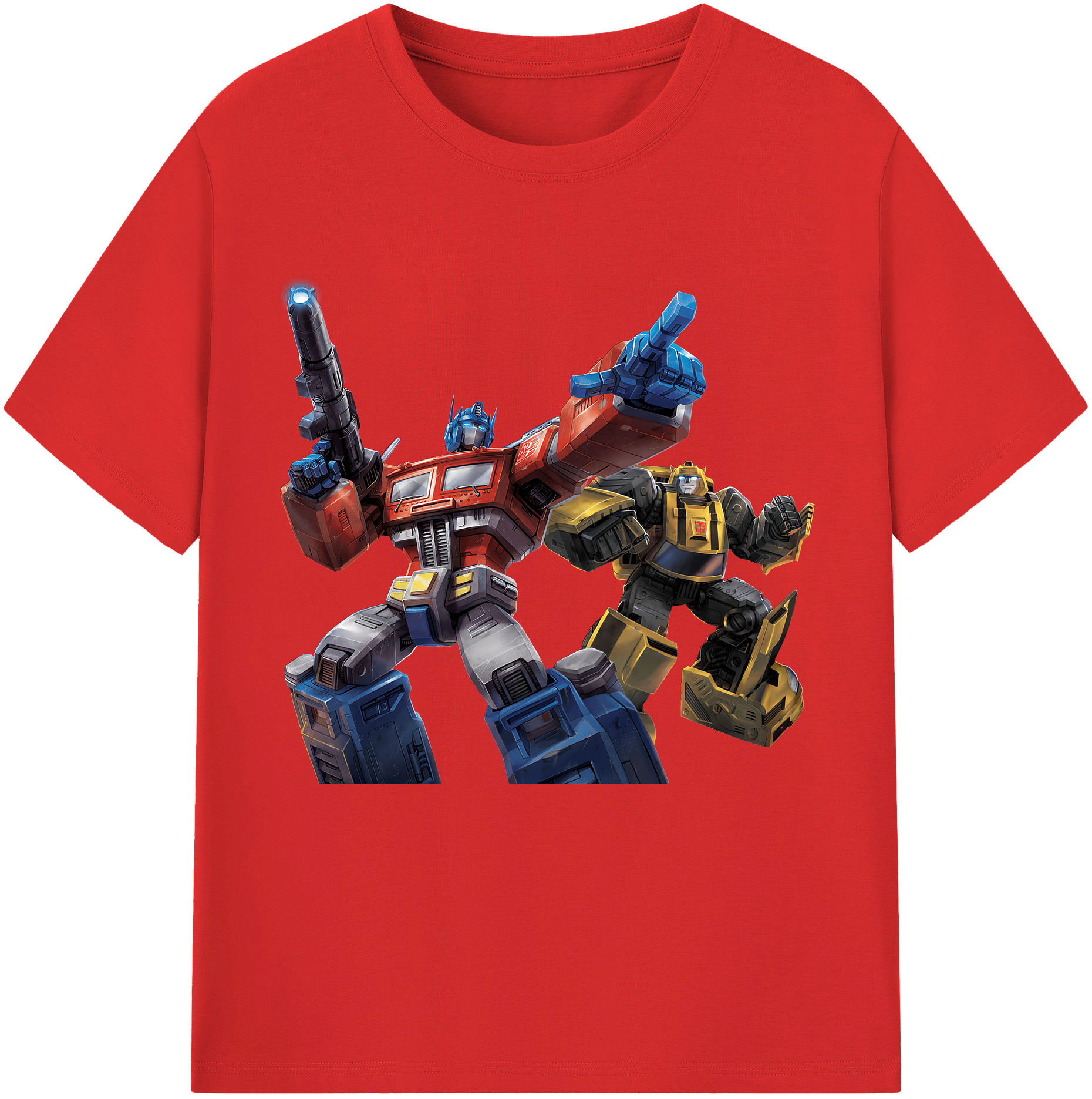 （画像用） Transformers トランスフォーマー レディースカジュアルプリントTシャツ（綿100％）
