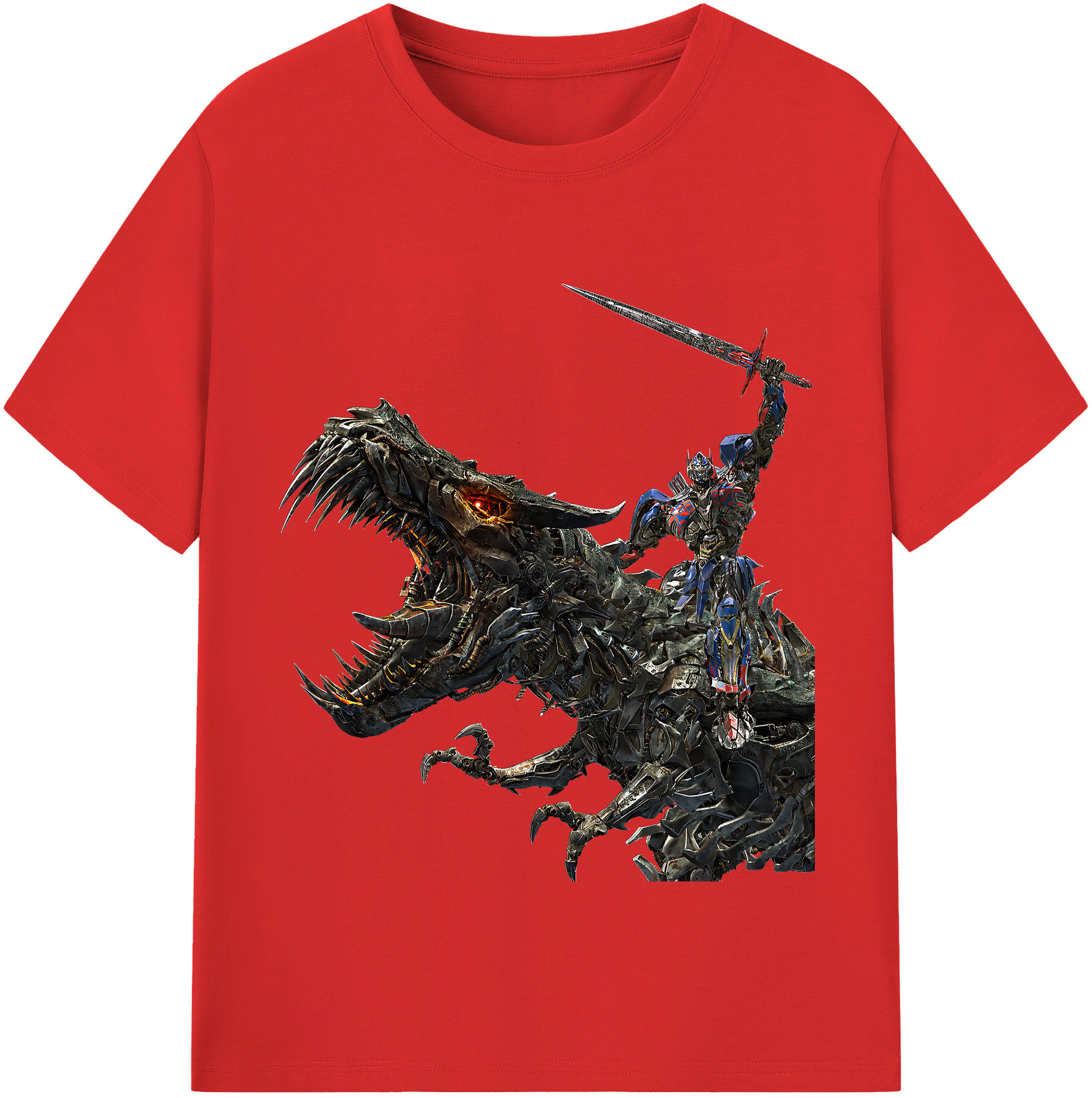 （画像用） Transformers トランスフォーマー レディースカジュアルプリントTシャツ（綿100％）