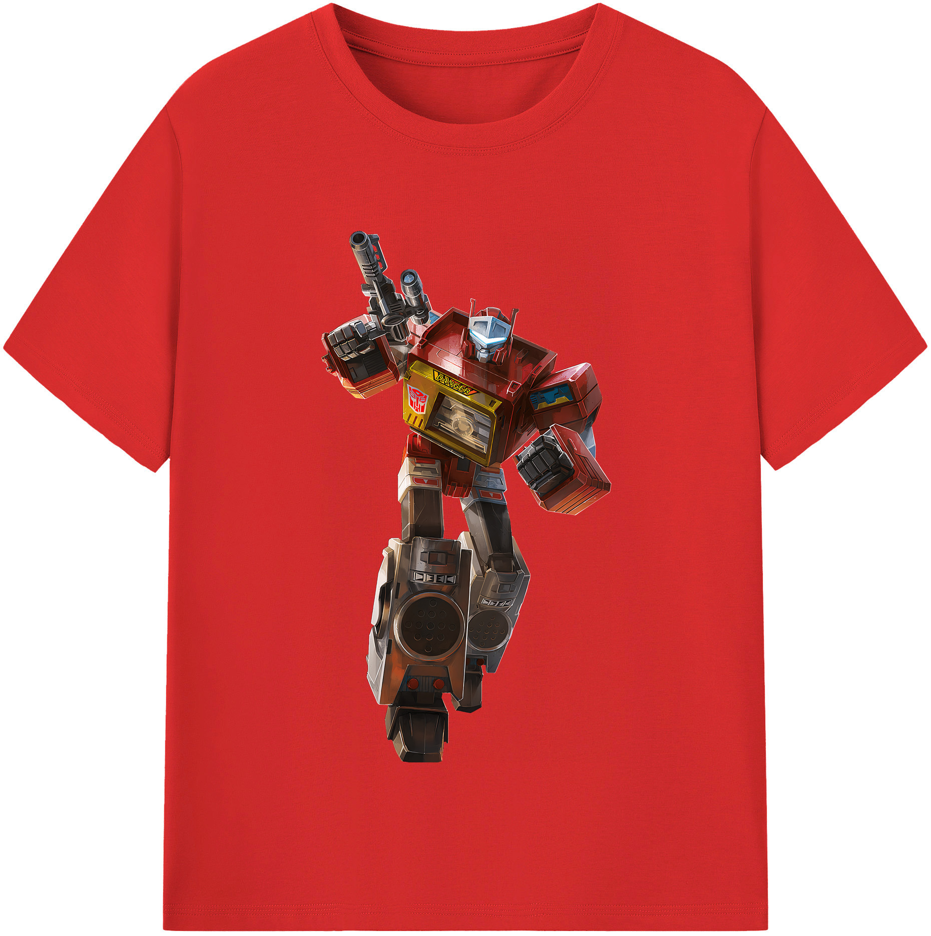 （画像用） Transformers トランスフォーマー レディースカジュアルプリントTシャツ（綿100％）