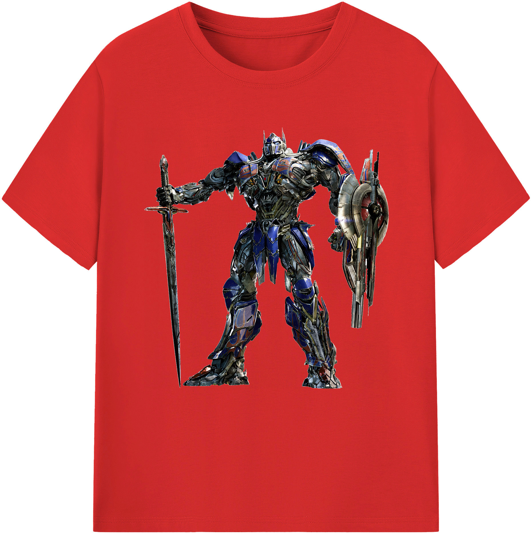 （画像用） Transformers トランスフォーマー レディースカジュアルプリントTシャツ（綿100％）