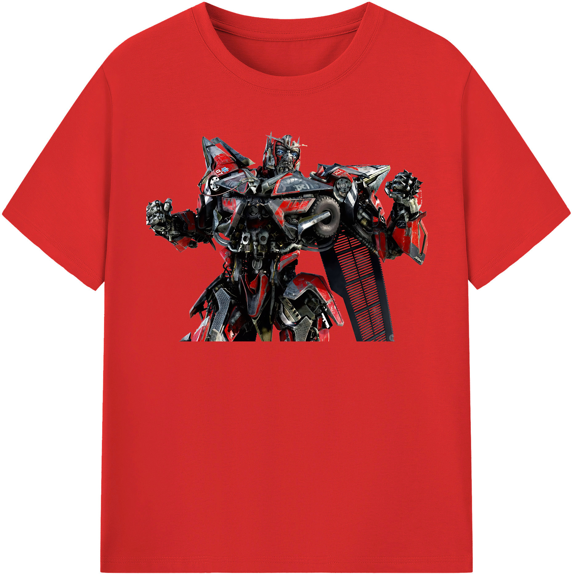 （画像用） Transformers トランスフォーマー レディースカジュアルプリントTシャツ（綿100％）