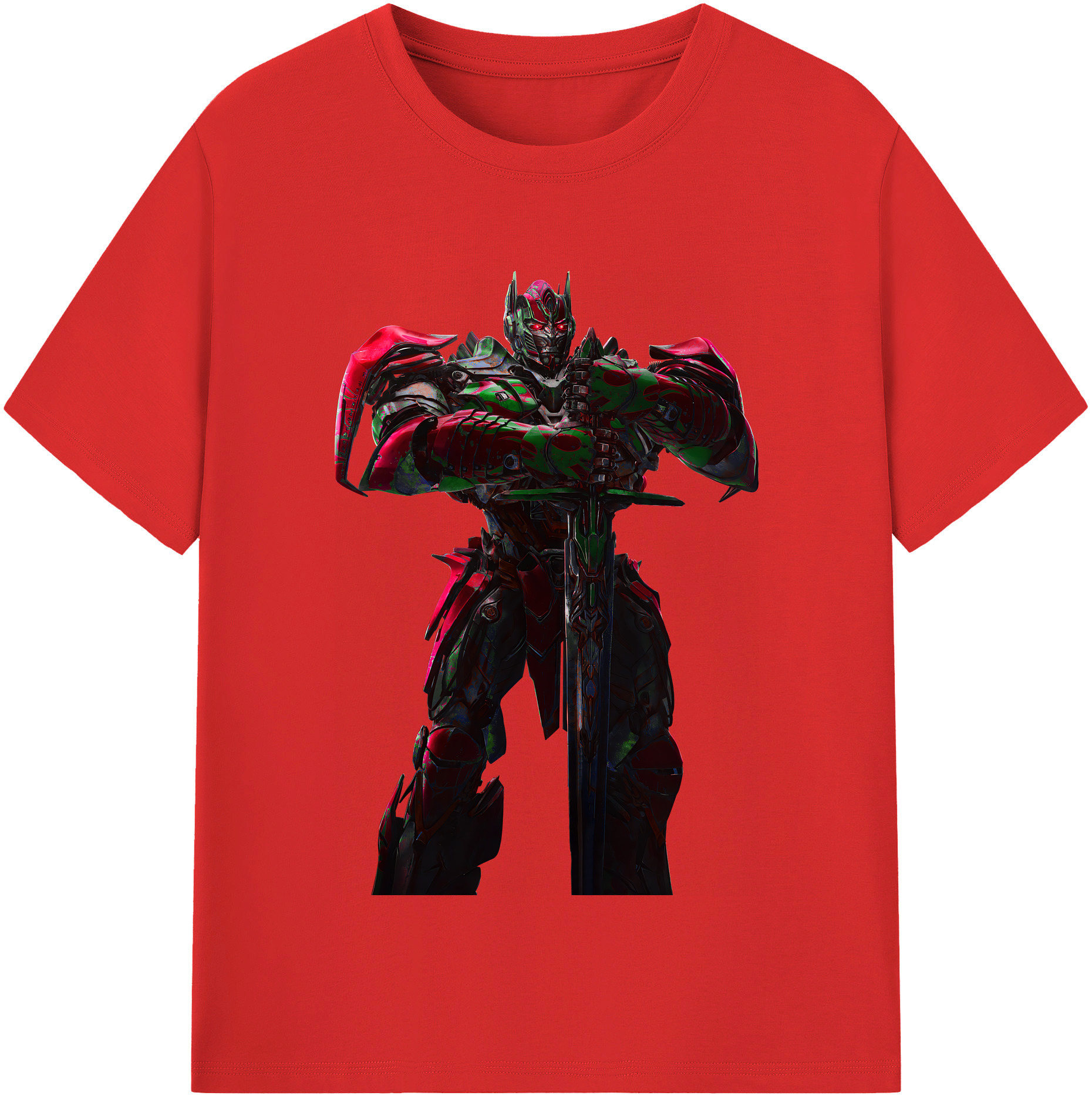 （画像用） Transformers トランスフォーマー レディースカジュアルプリントTシャツ（綿100％）