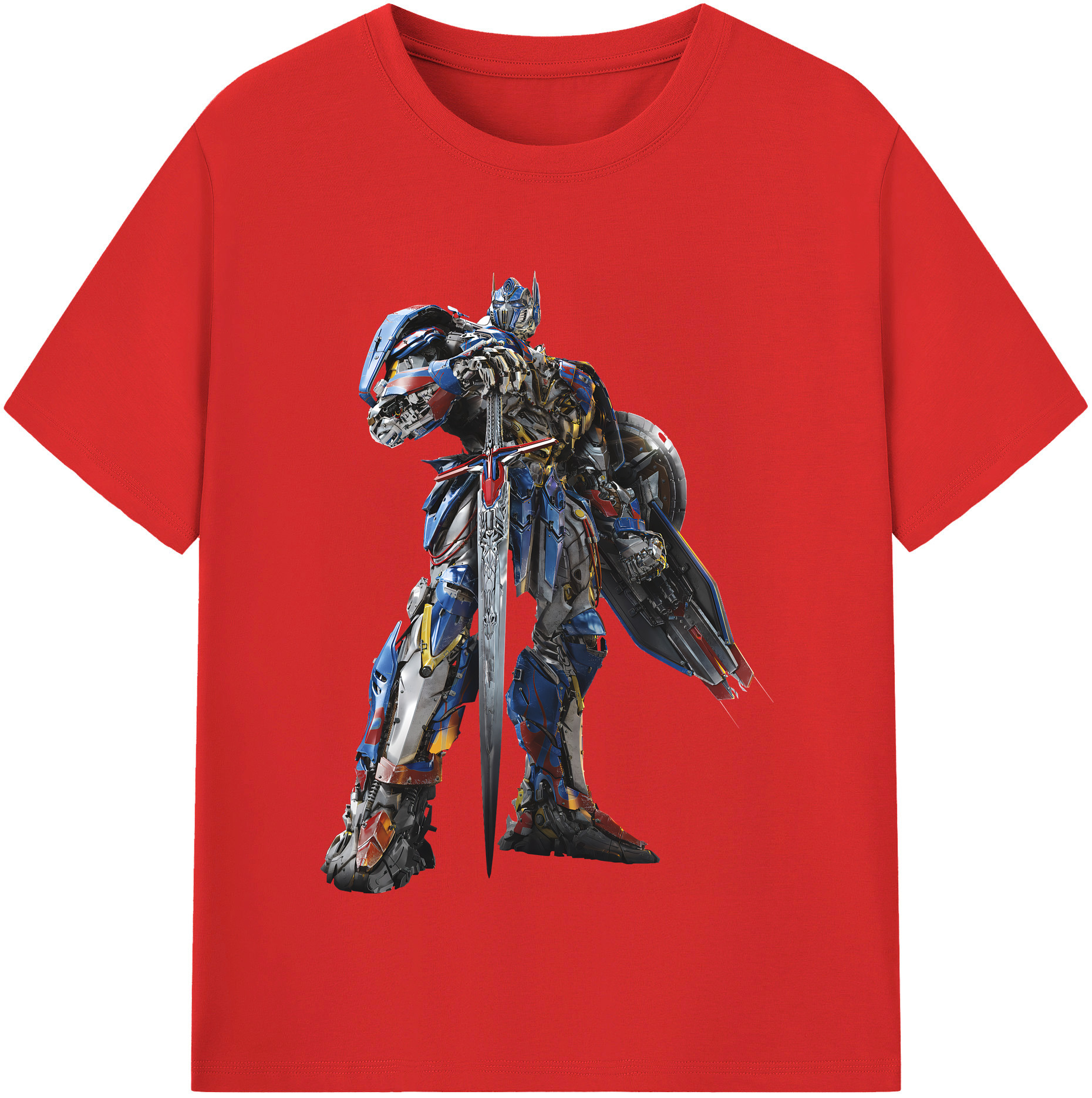 （画像用） Transformers トランスフォーマー レディースカジュアルプリントTシャツ（綿100％）