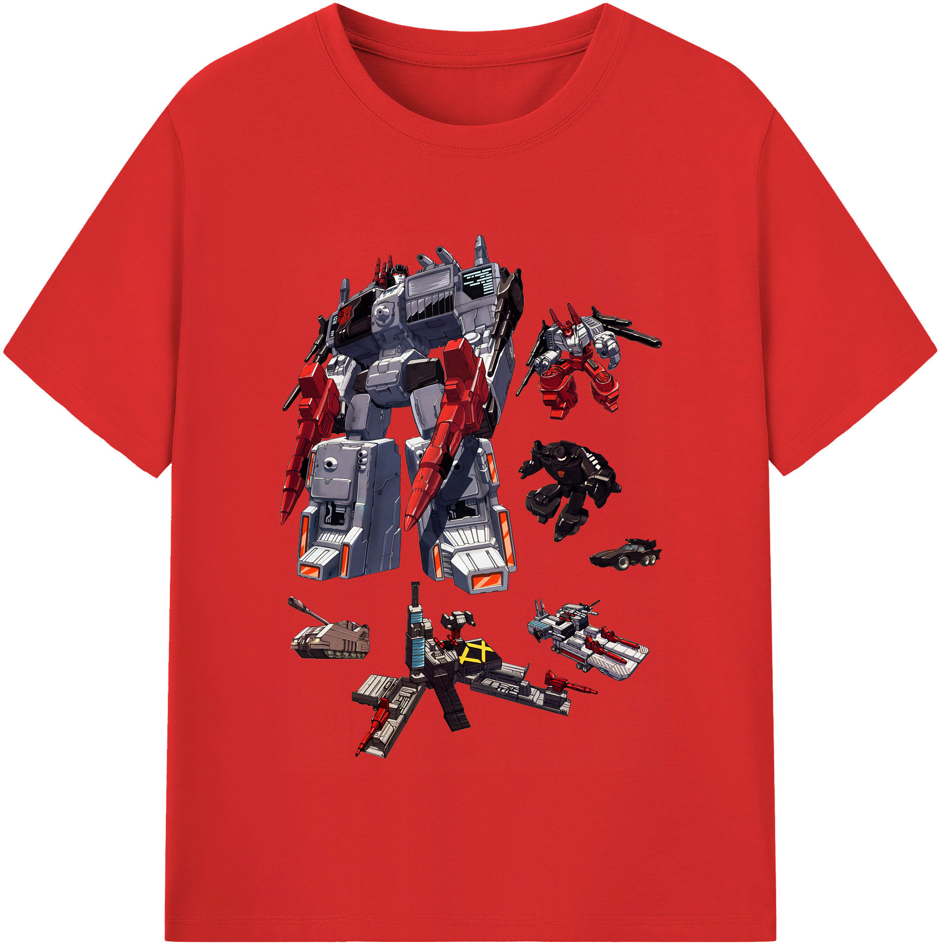 （画像用） Transformers トランスフォーマー レディースカジュアルプリントTシャツ（綿100％）
