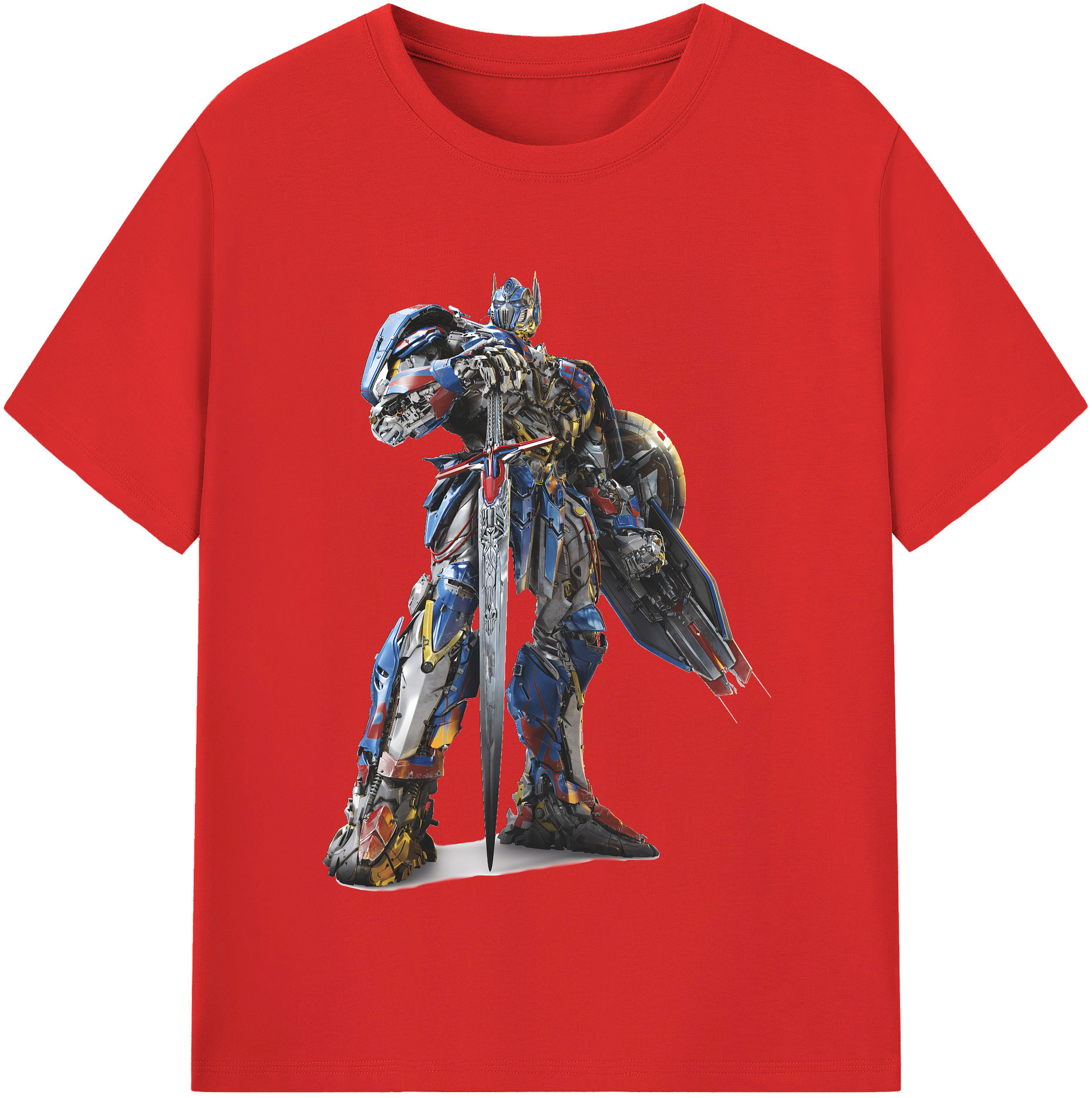 （画像用） Transformers トランスフォーマー レディースカジュアルプリントTシャツ（綿100％）