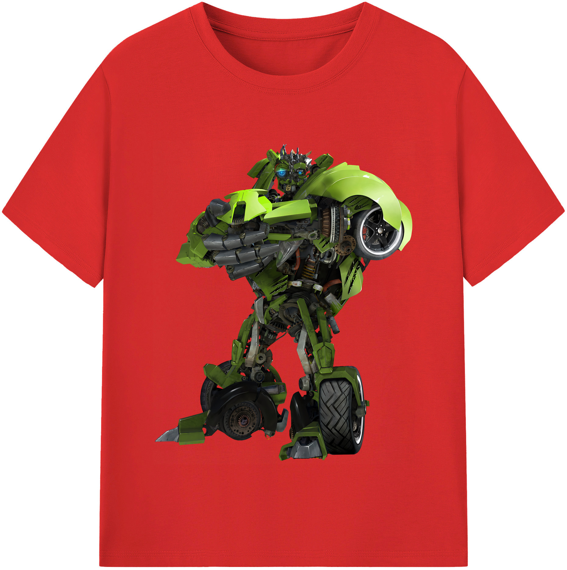 （画像用） Transformers トランスフォーマー レディースカジュアルプリントTシャツ（綿100％）