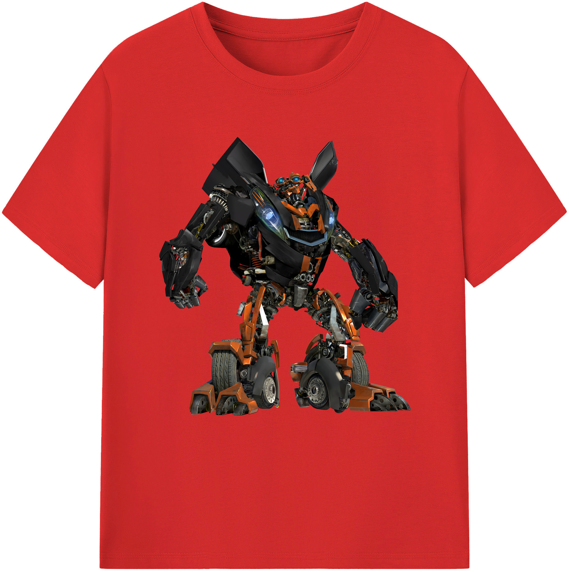 （画像用） Transformers トランスフォーマー レディースカジュアルプリントTシャツ（綿100％）