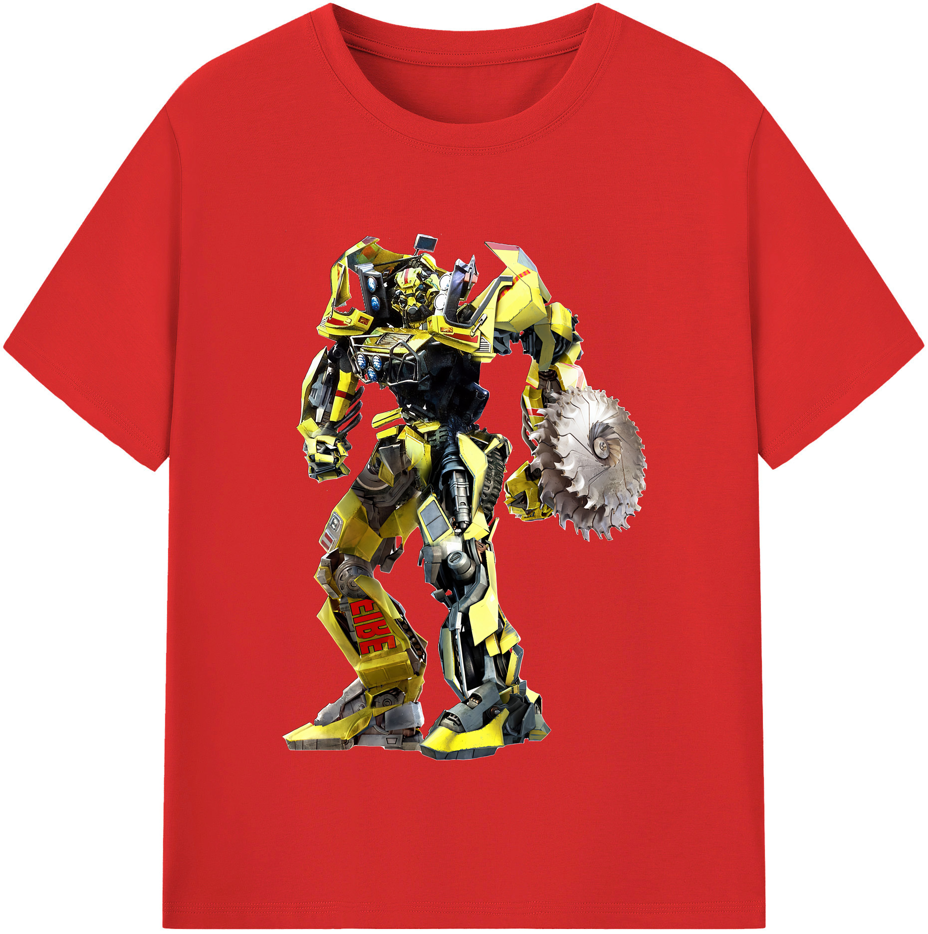 （画像用） Transformers トランスフォーマー レディースカジュアルプリントTシャツ（綿100％）