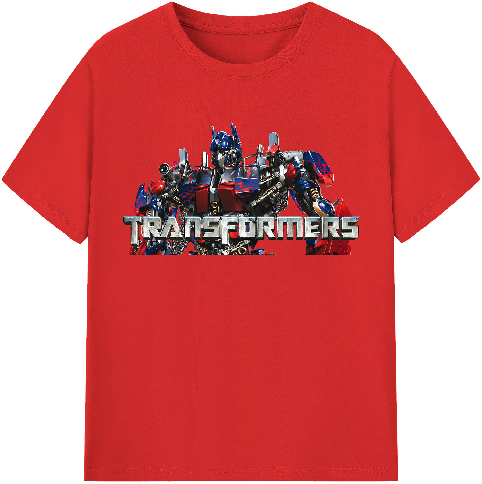 （画像用） Transformers トランスフォーマー レディースカジュアルプリントTシャツ（綿100％）