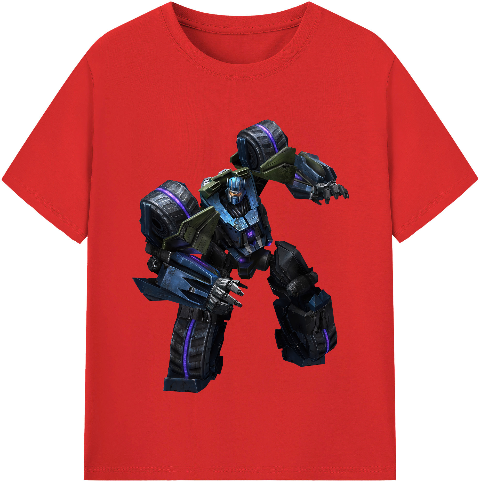 （画像用） Transformers トランスフォーマー レディースカジュアルプリントTシャツ（綿100％）