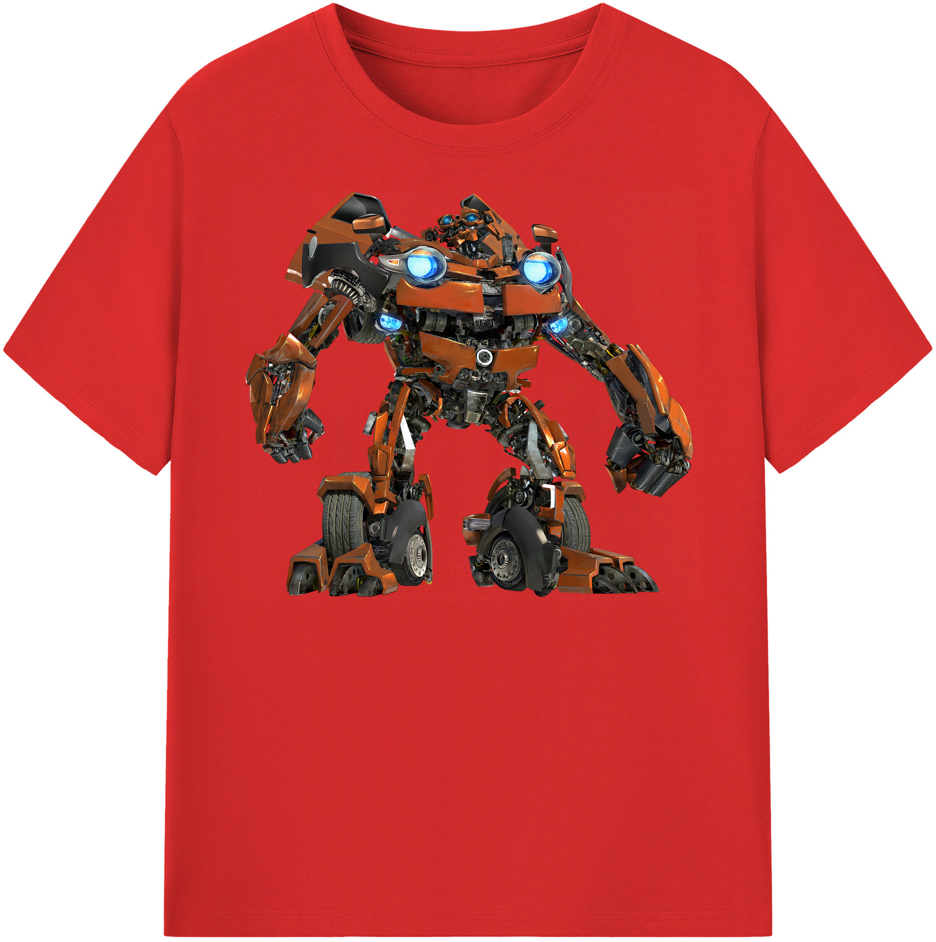 （画像用） Transformers トランスフォーマー レディースカジュアルプリントTシャツ（綿100％）