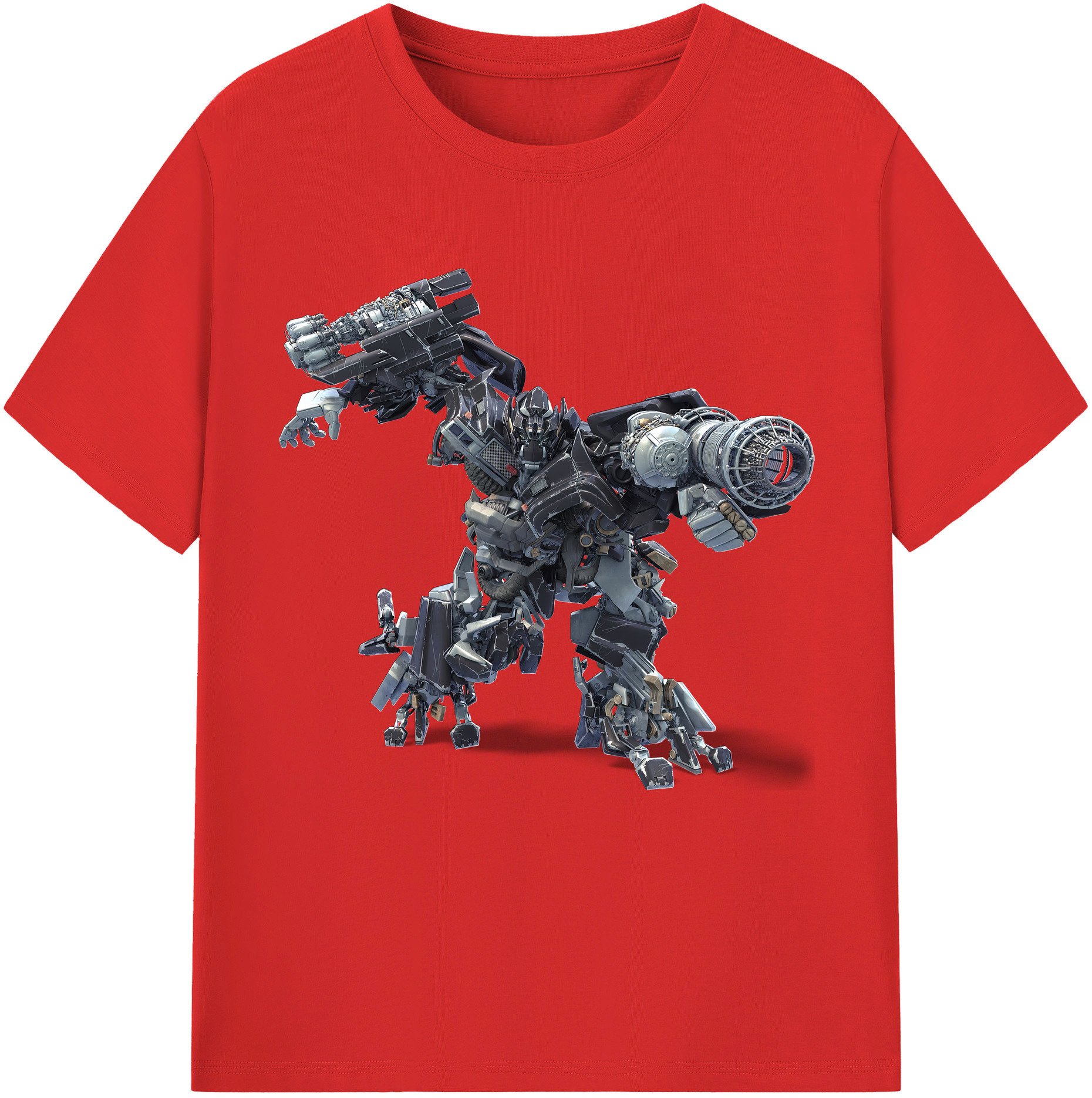 （画像用） Transformers トランスフォーマー レディースカジュアルプリントTシャツ（綿100％）