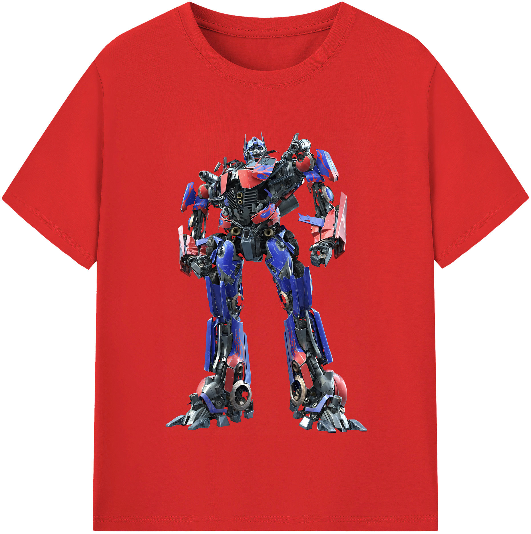 （画像用） Transformers トランスフォーマー レディースカジュアルプリントTシャツ（綿100％）