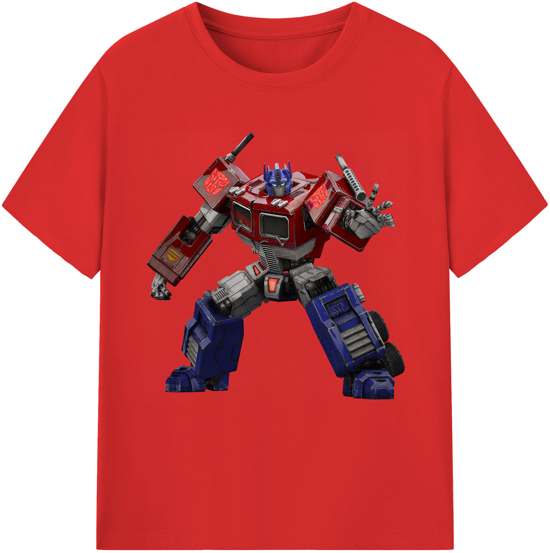 （画像用） Transformers トランスフォーマー レディースカジュアルプリントTシャツ（綿100％）