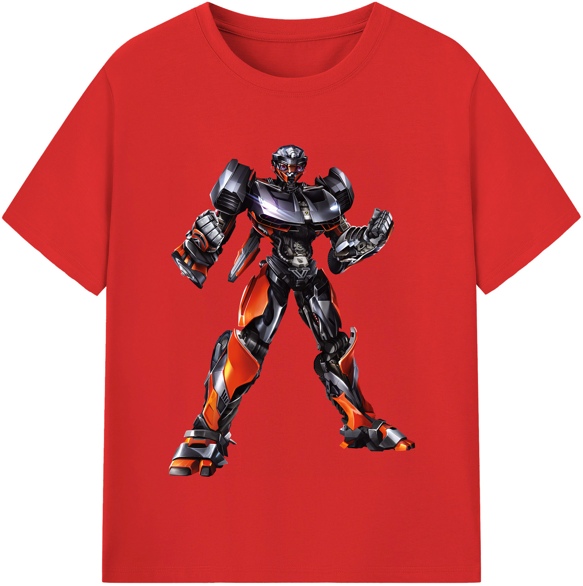 （画像用） Transformers トランスフォーマー レディースカジュアルプリントTシャツ（綿100％）