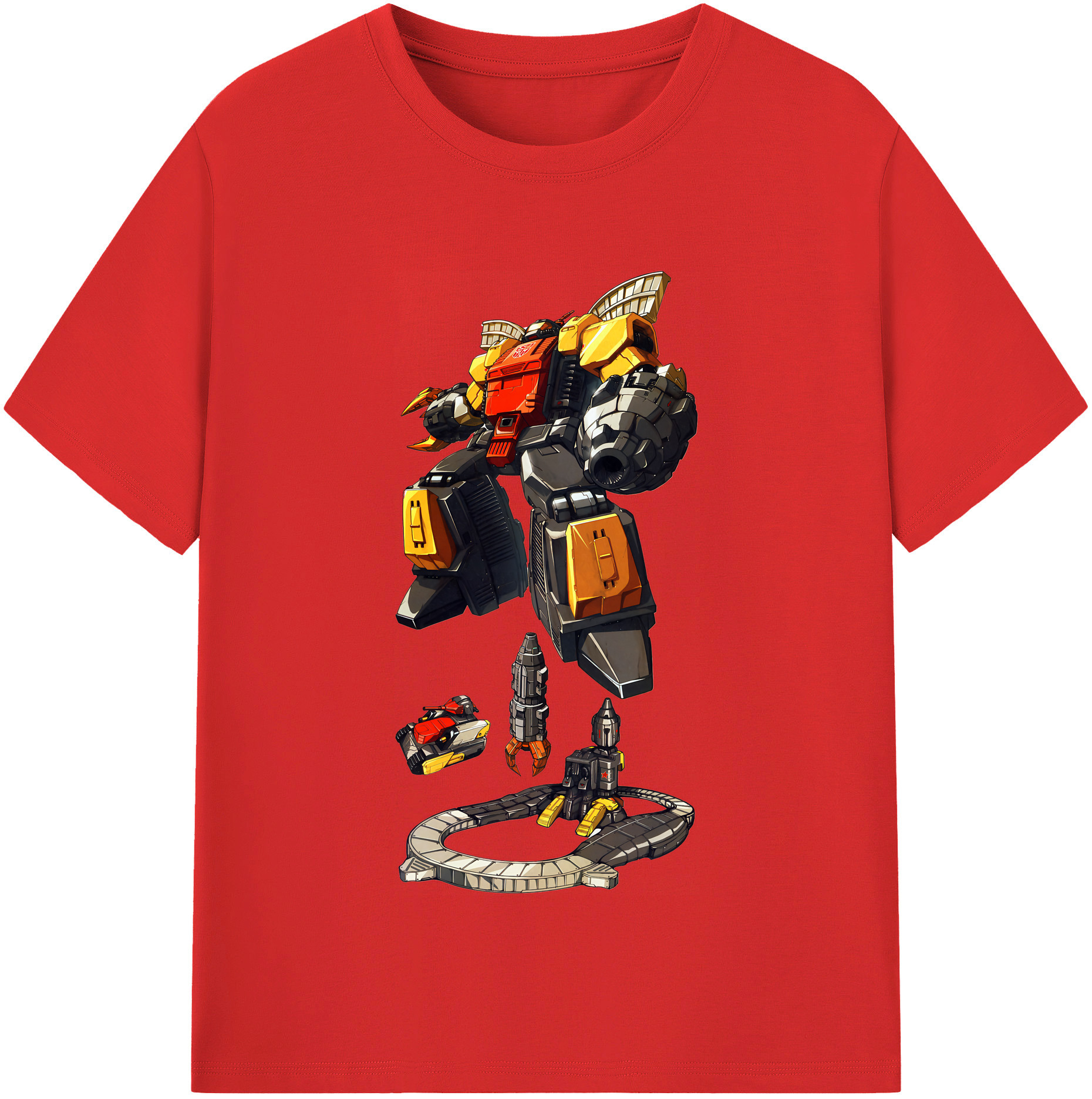 （画像用） Transformers トランスフォーマー レディースカジュアルプリントTシャツ（綿100％）