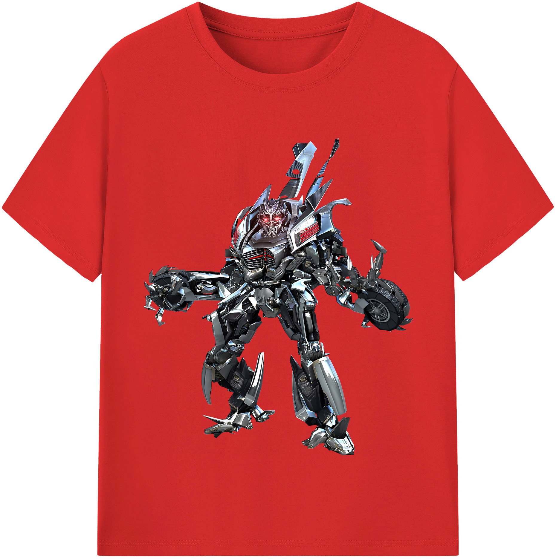 （画像用） Transformers トランスフォーマー レディースカジュアルプリントTシャツ（綿100％）