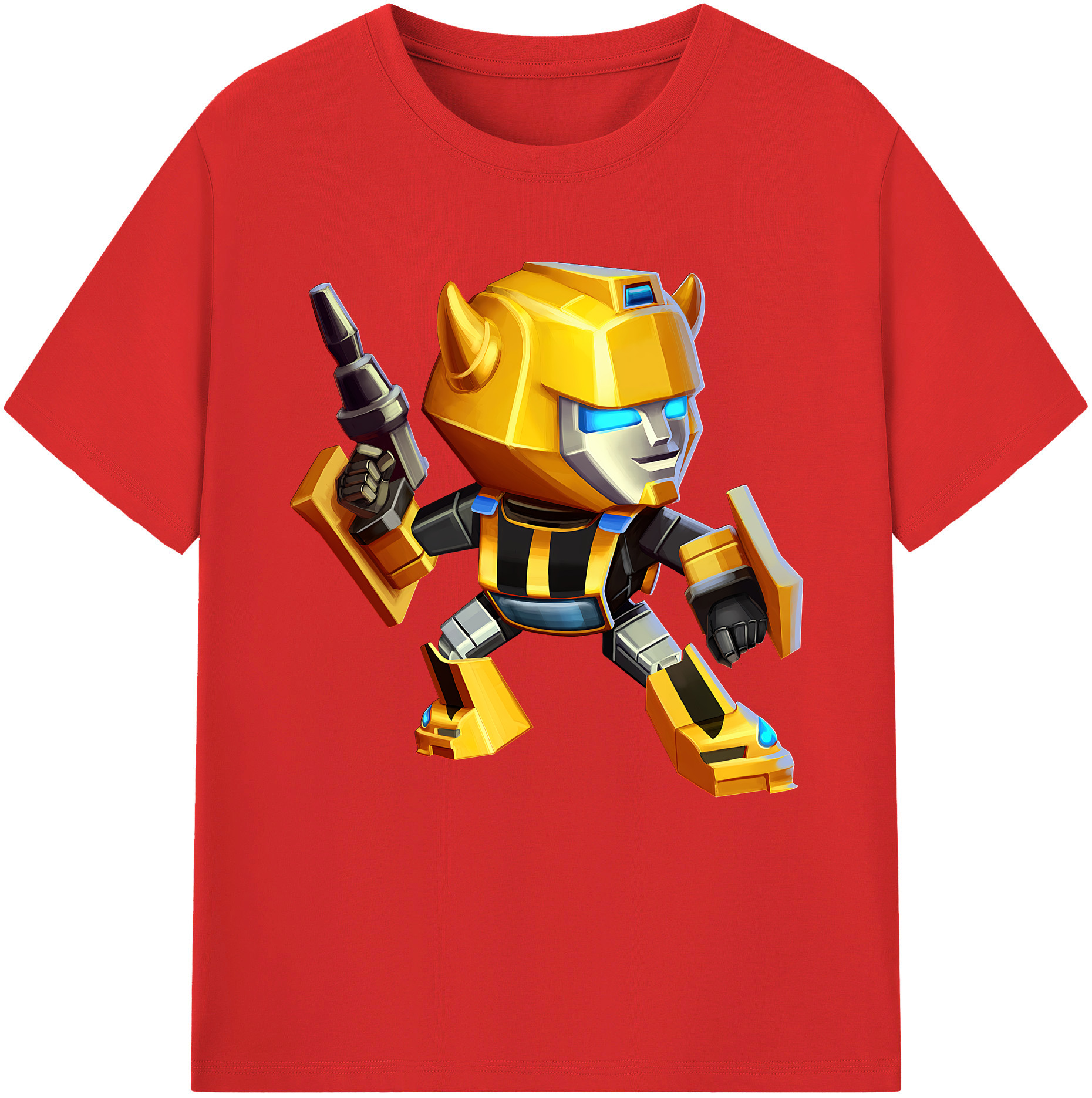 （画像用） Transformers トランスフォーマー レディースカジュアルプリントTシャツ（綿100％）