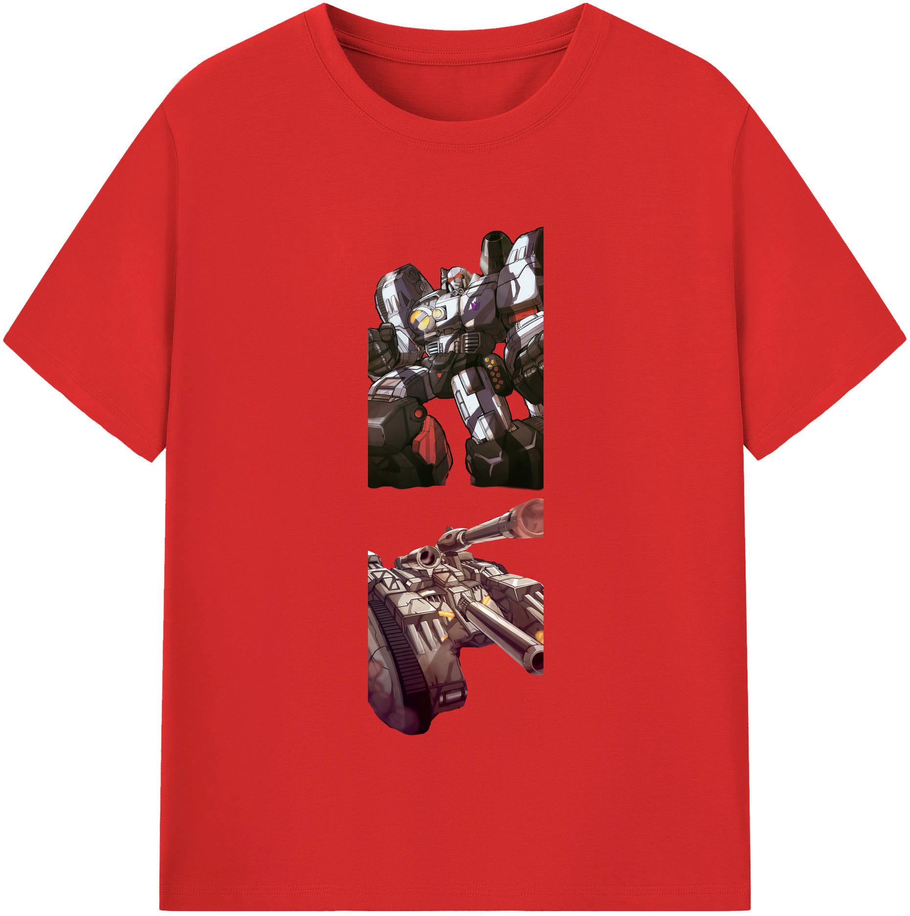 （画像用） Transformers トランスフォーマー レディースカジュアルプリントTシャツ（綿100％）