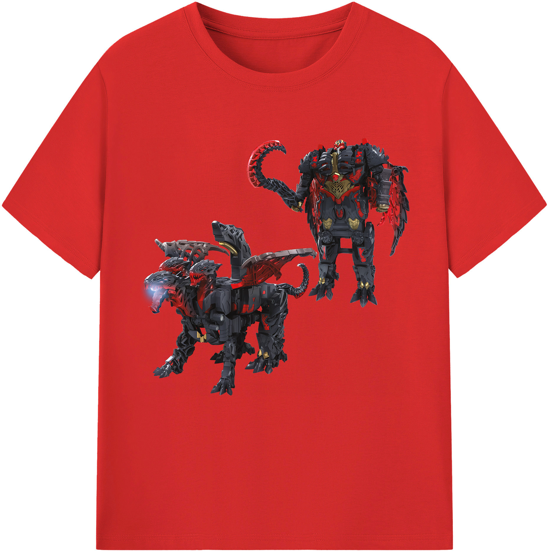 （画像用） Transformers トランスフォーマー レディースカジュアルプリントTシャツ（綿100％）