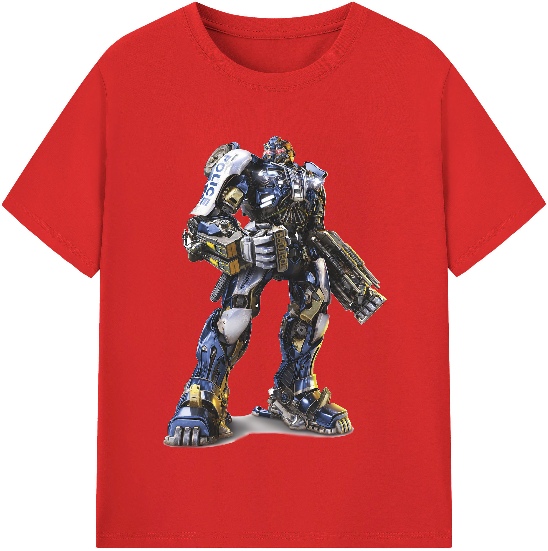 （画像用） Transformers トランスフォーマー レディースカジュアルプリントTシャツ（綿100％）