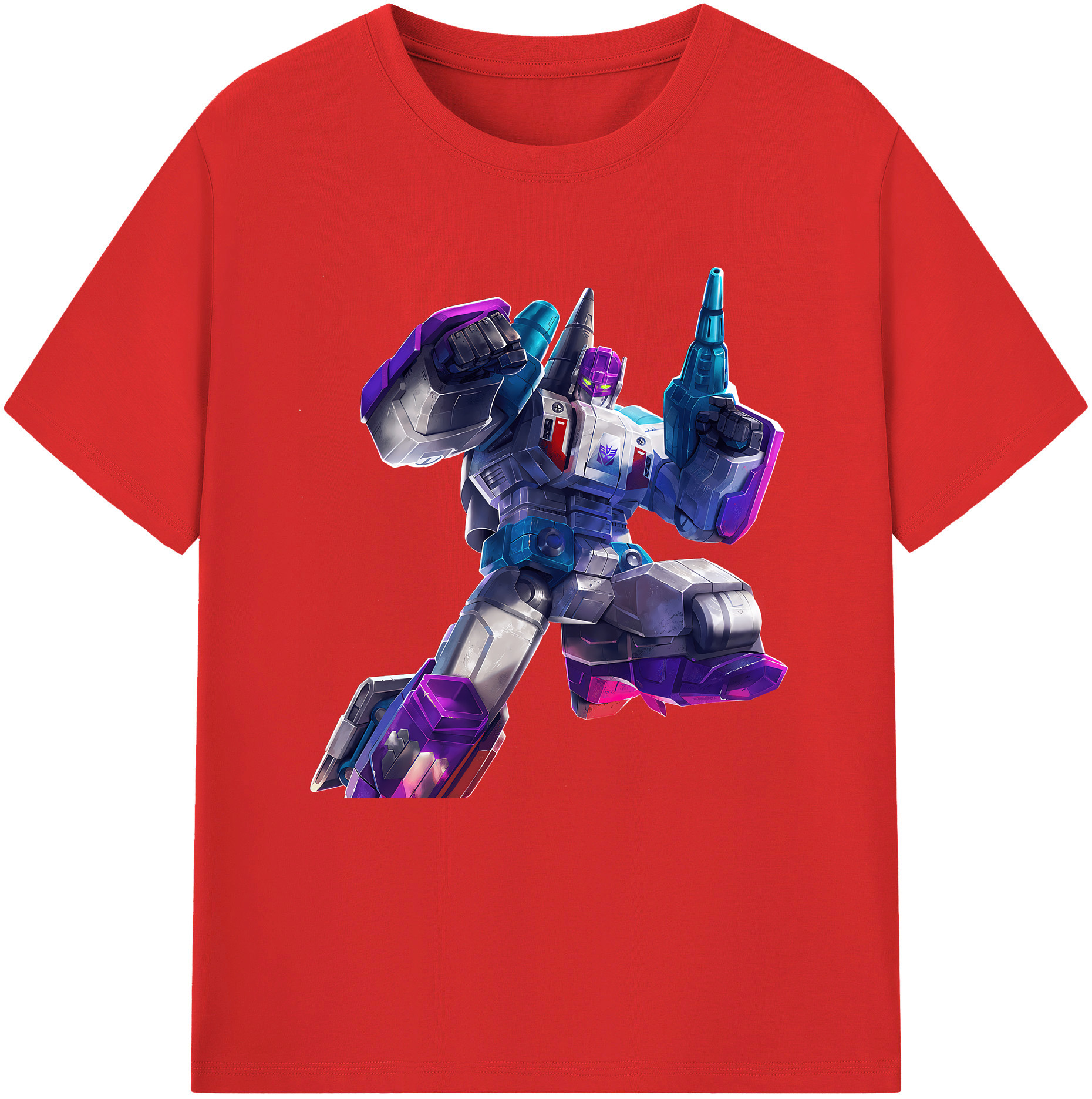 （画像用） Transformers トランスフォーマー レディースカジュアルプリントTシャツ（綿100％）