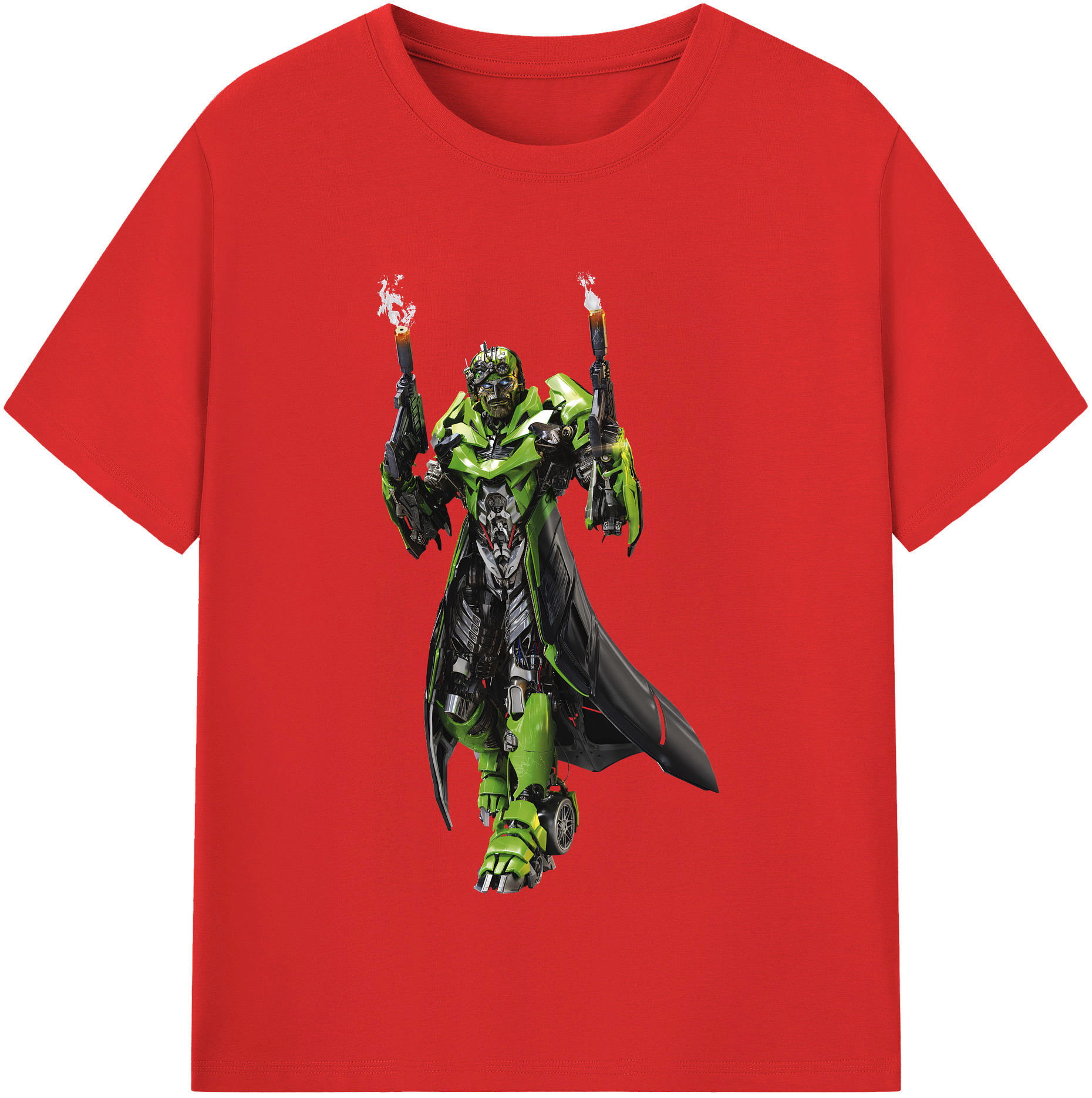 （画像用） Transformers トランスフォーマー レディースカジュアルプリントTシャツ（綿100％）