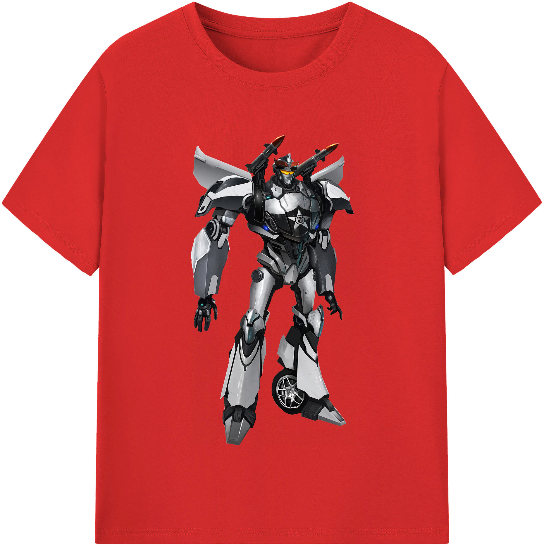 （画像用） Transformers トランスフォーマー レディースカジュアルプリントTシャツ（綿100％）
