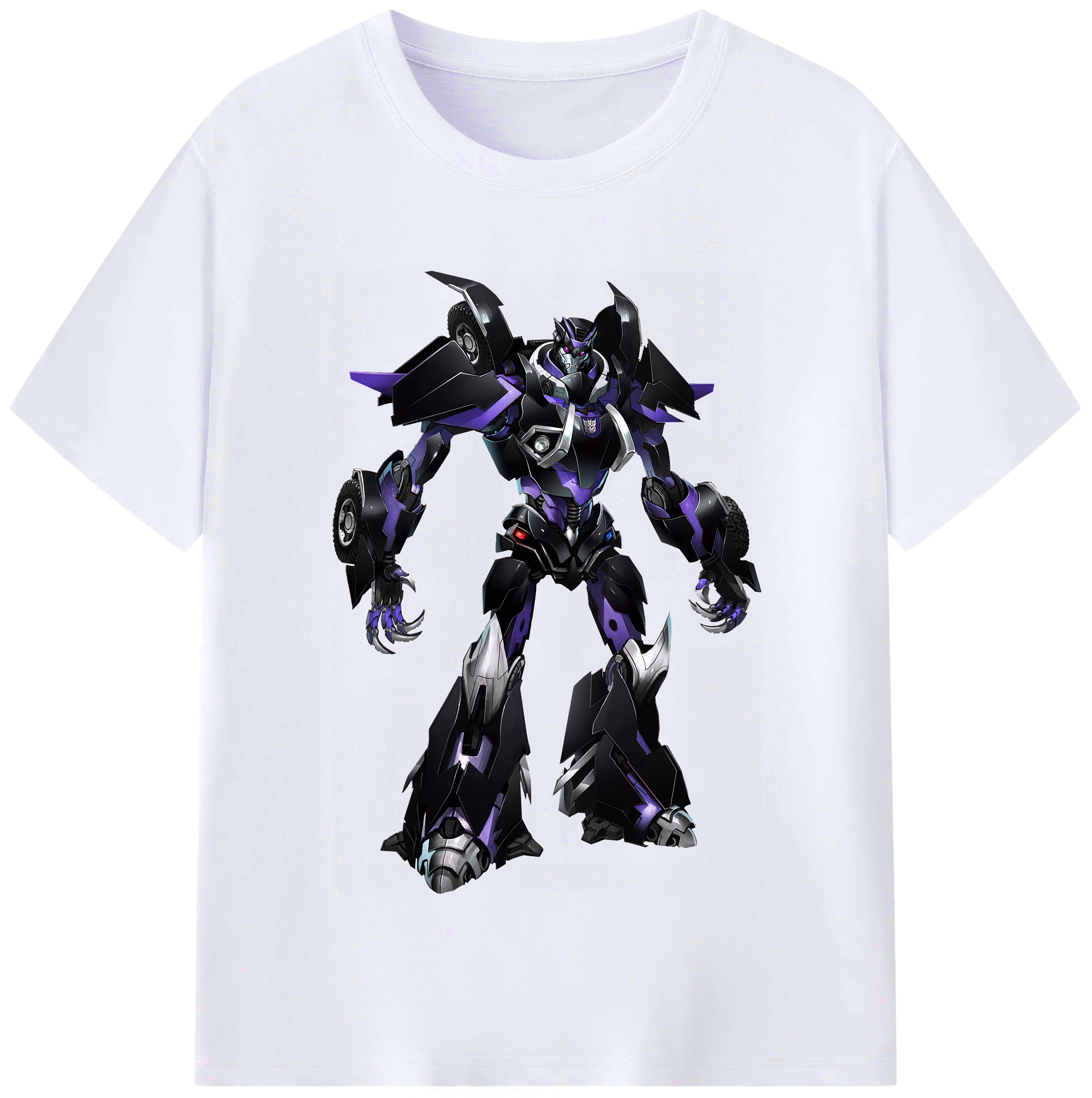 （画像用） Transformers トランスフォーマー レディースカジュアルプリントTシャツ（綿100％）