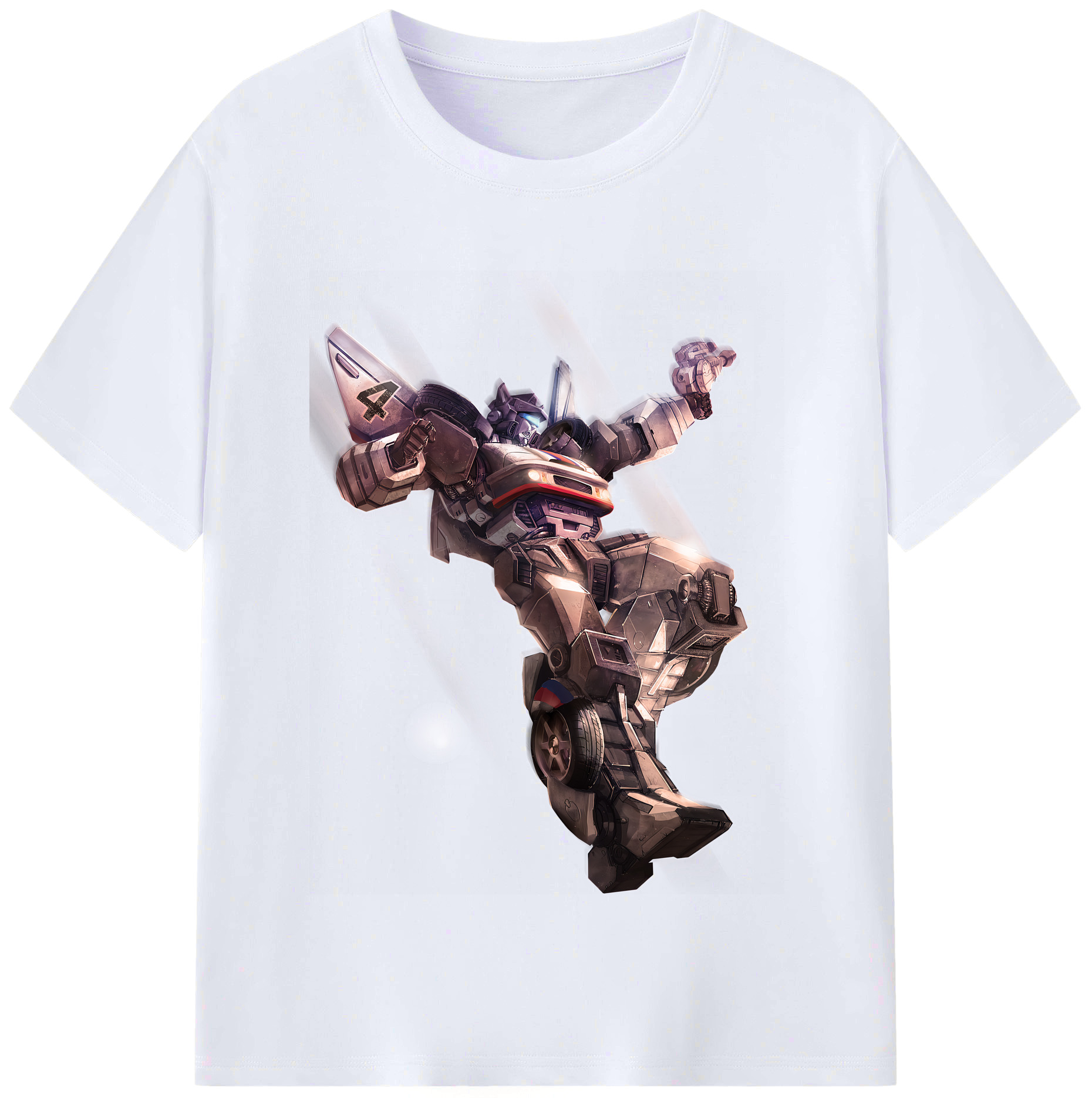 （画像用） Transformers トランスフォーマー レディースカジュアルプリントTシャツ（綿100％）