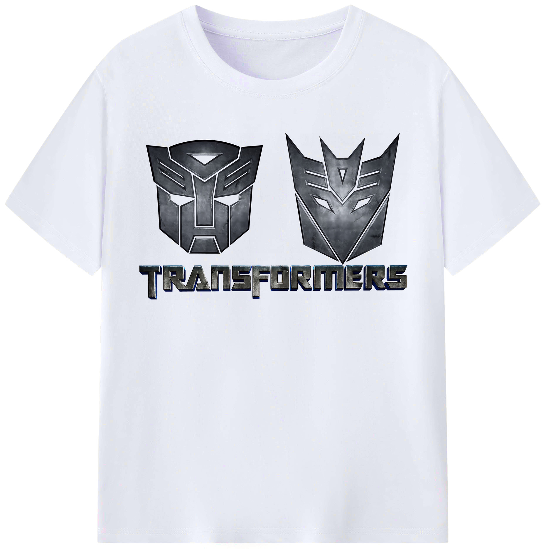 （画像用） Transformers トランスフォーマー レディースカジュアルプリントTシャツ（綿100％）