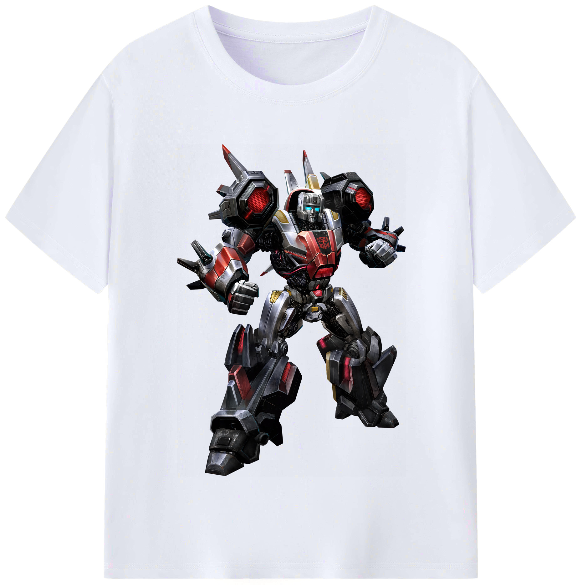 （画像用） Transformers トランスフォーマー レディースカジュアルプリントTシャツ（綿100％）