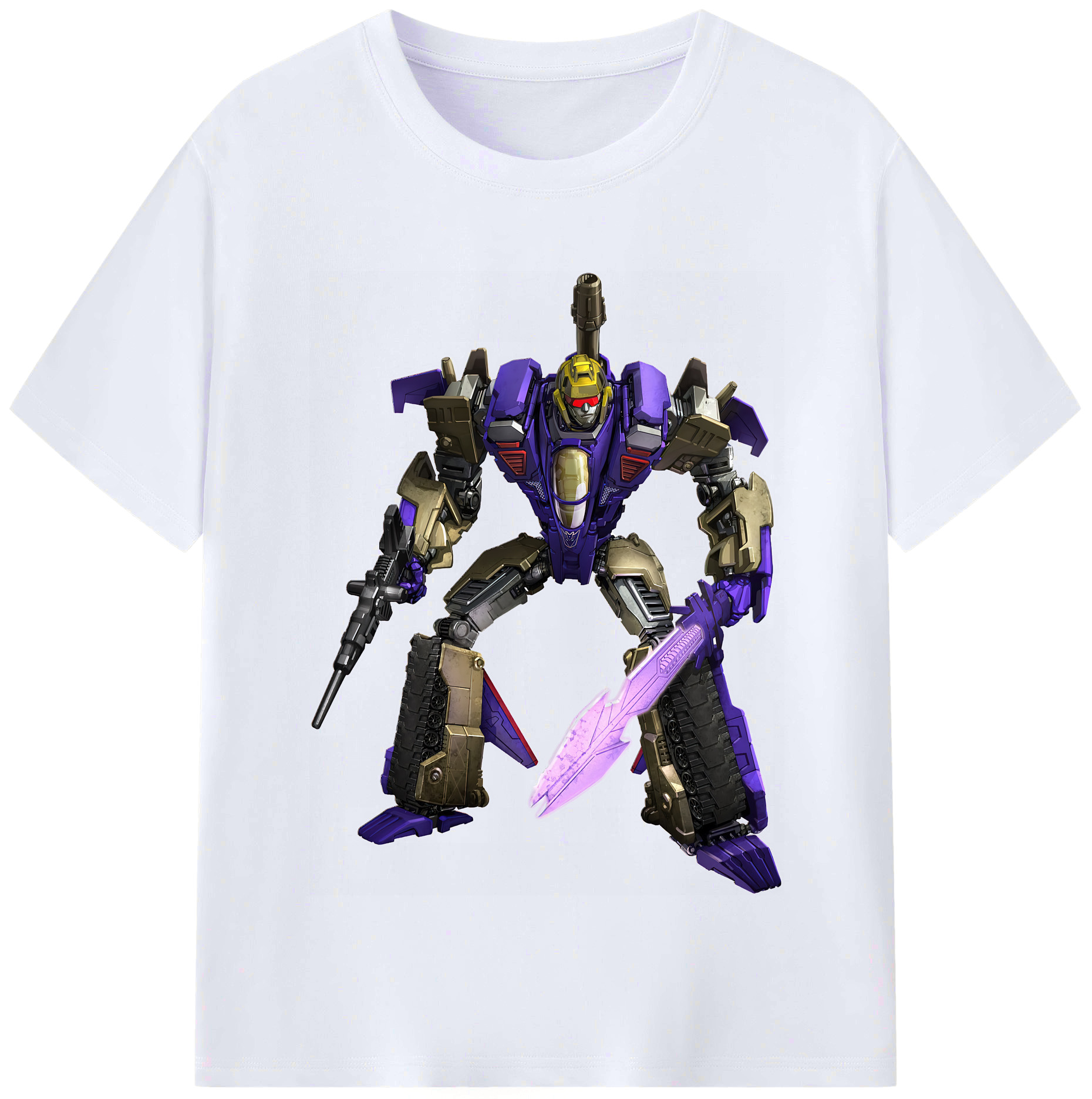 （画像用） Transformers トランスフォーマー レディースカジュアルプリントTシャツ（綿100％）