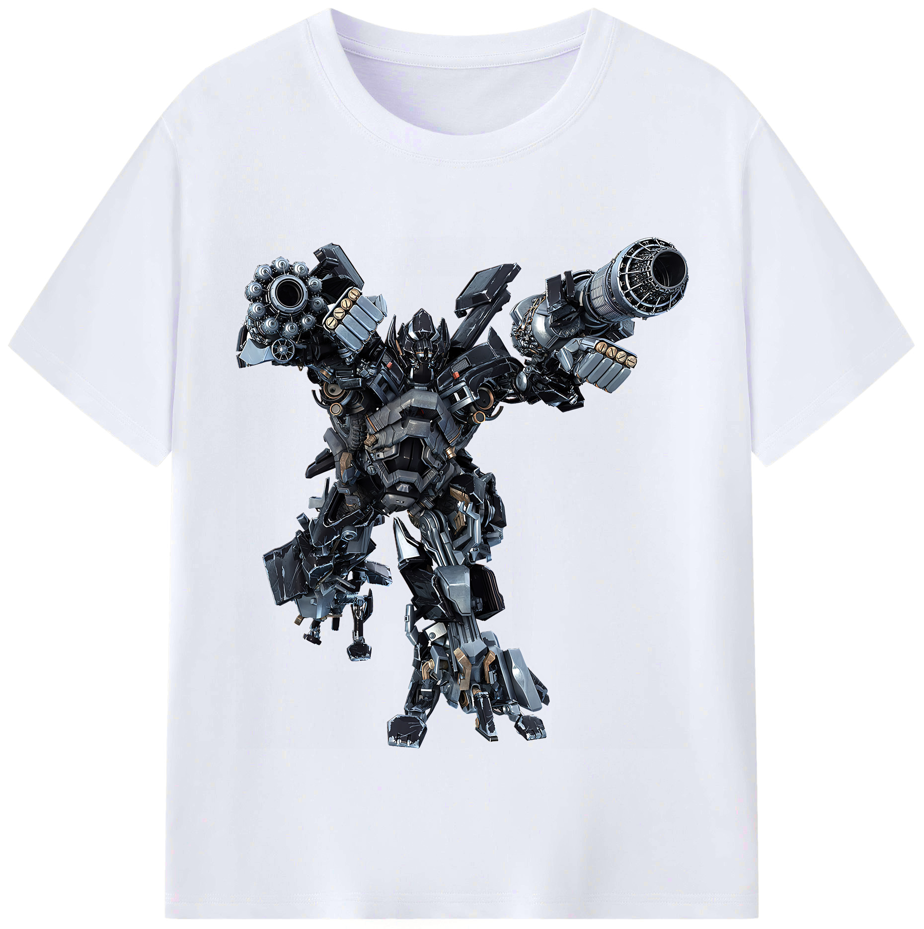 （画像用） Transformers トランスフォーマー レディースカジュアルプリントTシャツ（綿100％）