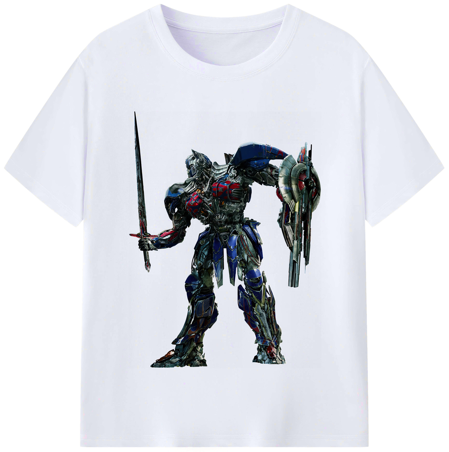 （画像用） Transformers トランスフォーマー レディースカジュアルプリントTシャツ（綿100％）