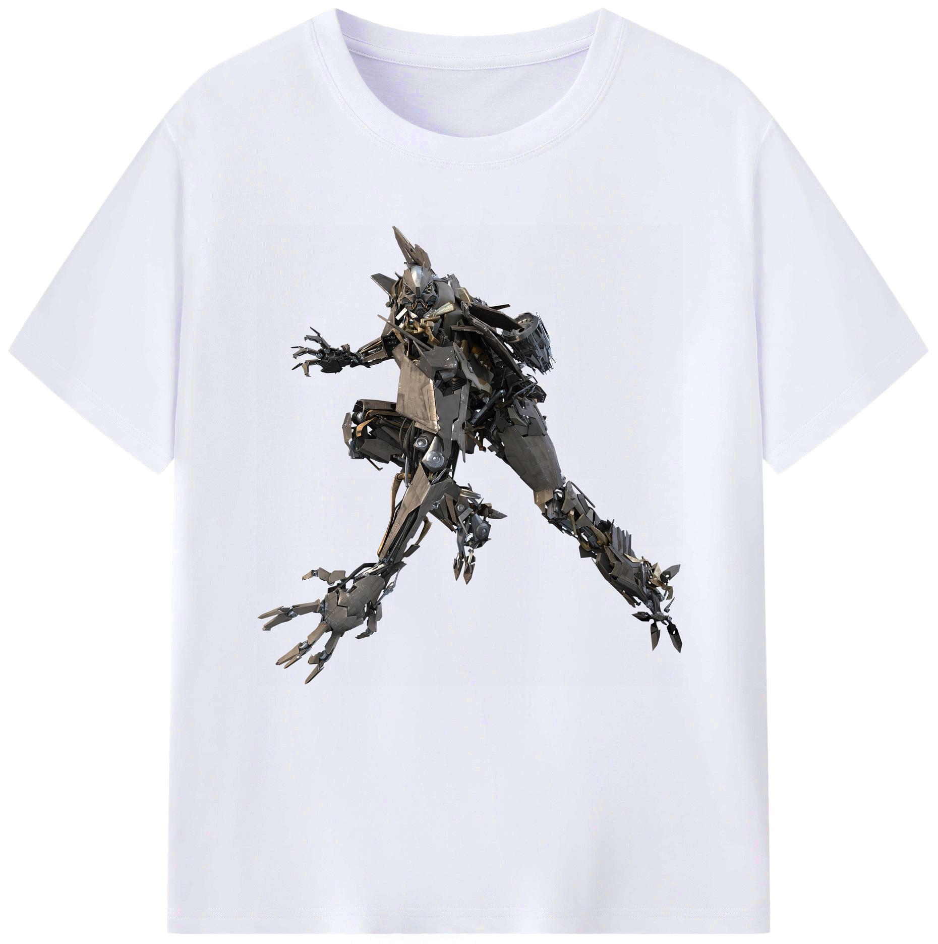 （画像用） Transformers トランスフォーマー レディースカジュアルプリントTシャツ（綿100％）