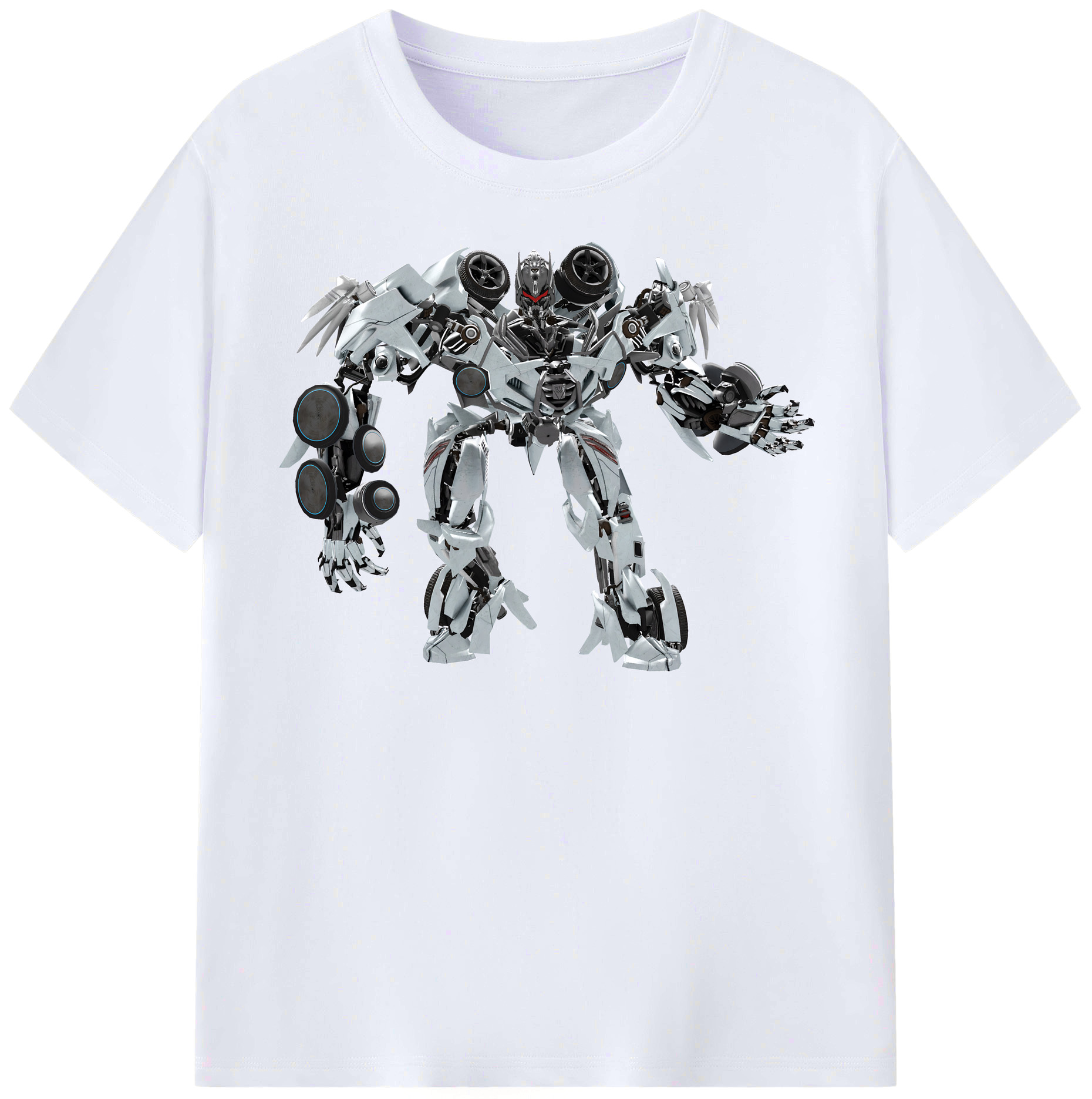 （画像用） Transformers トランスフォーマー レディースカジュアルプリントTシャツ（綿100％）