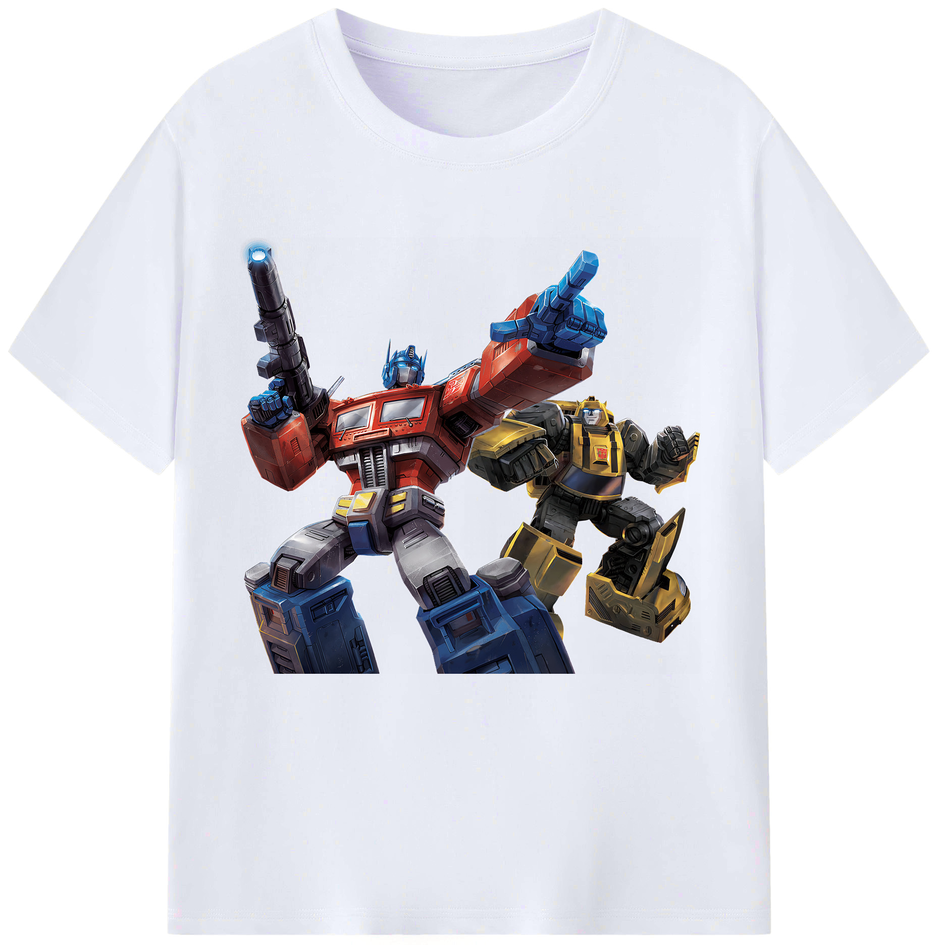 （画像用） Transformers トランスフォーマー レディースカジュアルプリントTシャツ（綿100％）